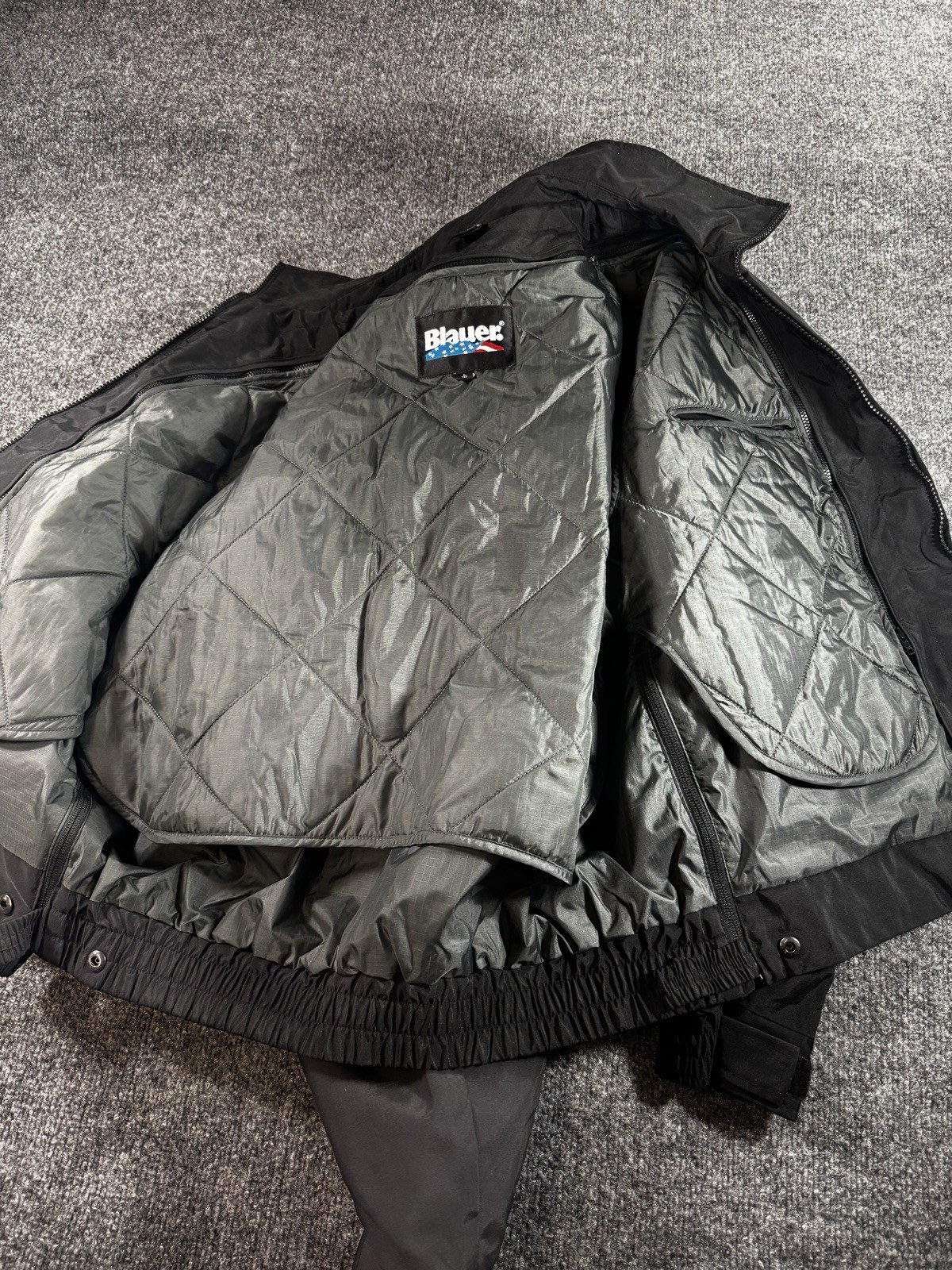 Blauer Men’s B.Dry 3-Season Jacket Men’s Size Large Black Bomber Jacket coat
