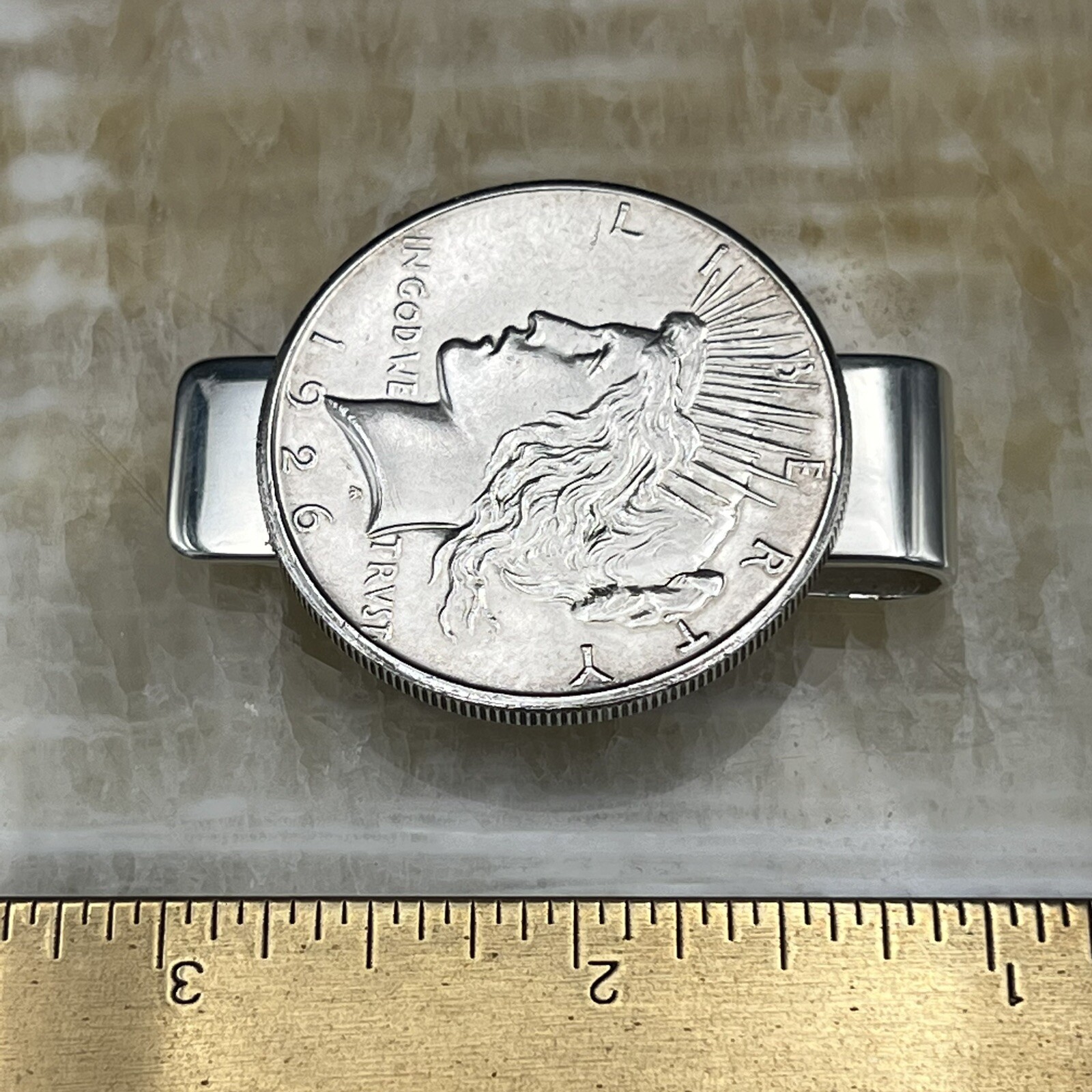 New Sterling Silver .925 Credit Card Money Clip Wallet 90% Silver Peace Dollar