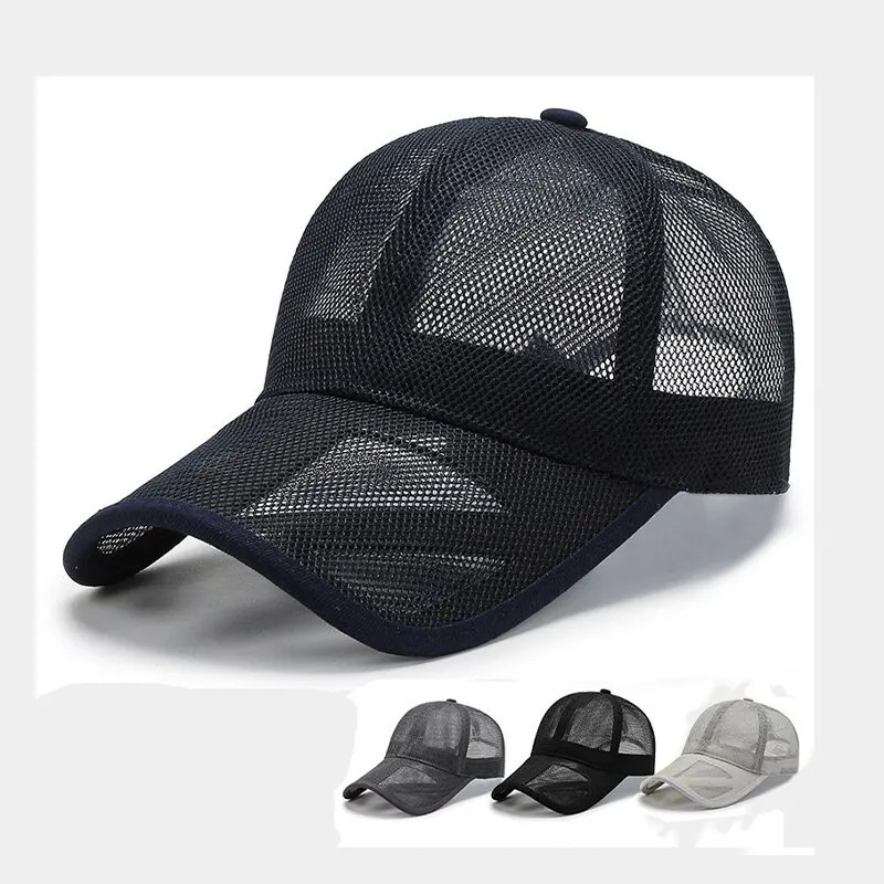 Breathable Mesh Cap Openwork Summer Sun Hat Outdoor Sports Unisex