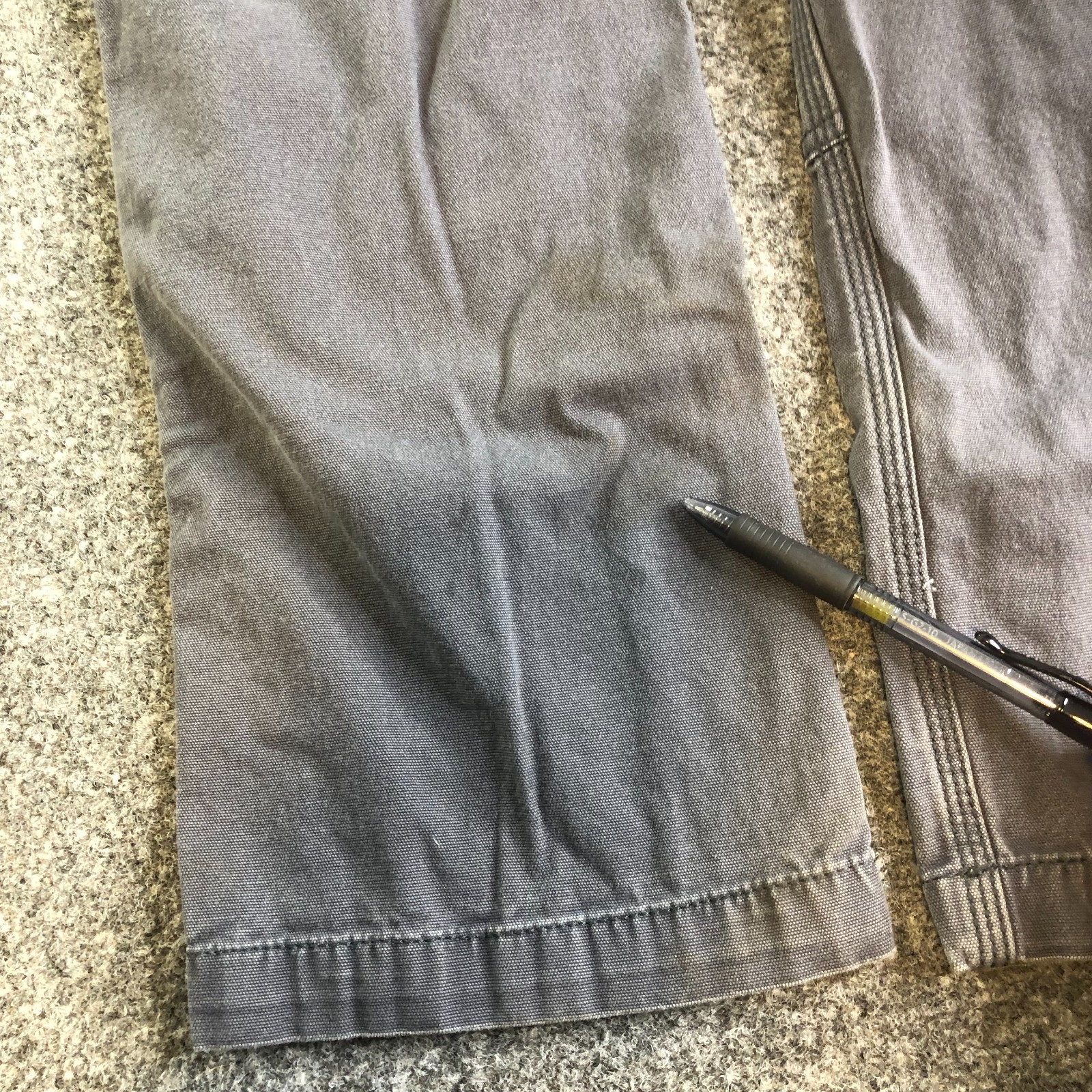 Carhartt Double Knee Pants Mens 30×30 Blue Distressed Relaxed Flex Grunge Baggy
