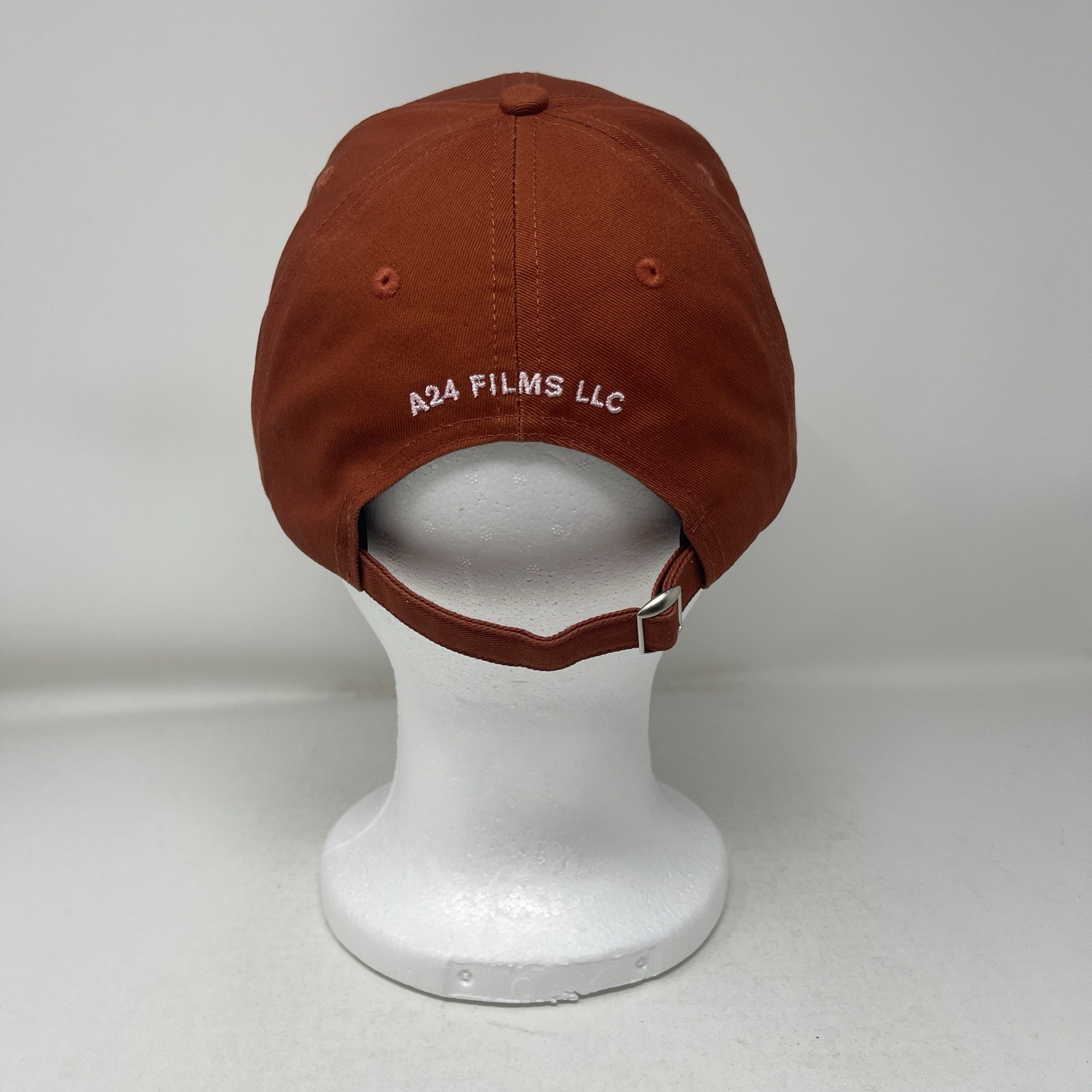 A24 Films LLC Spring Logo Hat Adjustable Red Rust Pink Embroidery BRAND NEW