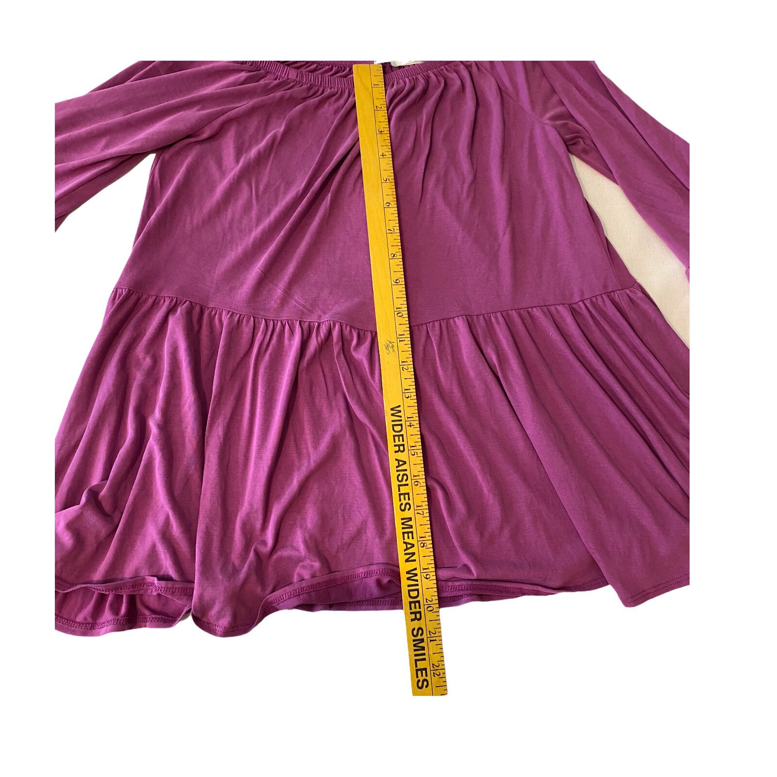 Urban Outfitters Kimchi Blue Size Small Top Off Shoulder Bell Sleeve Magenta