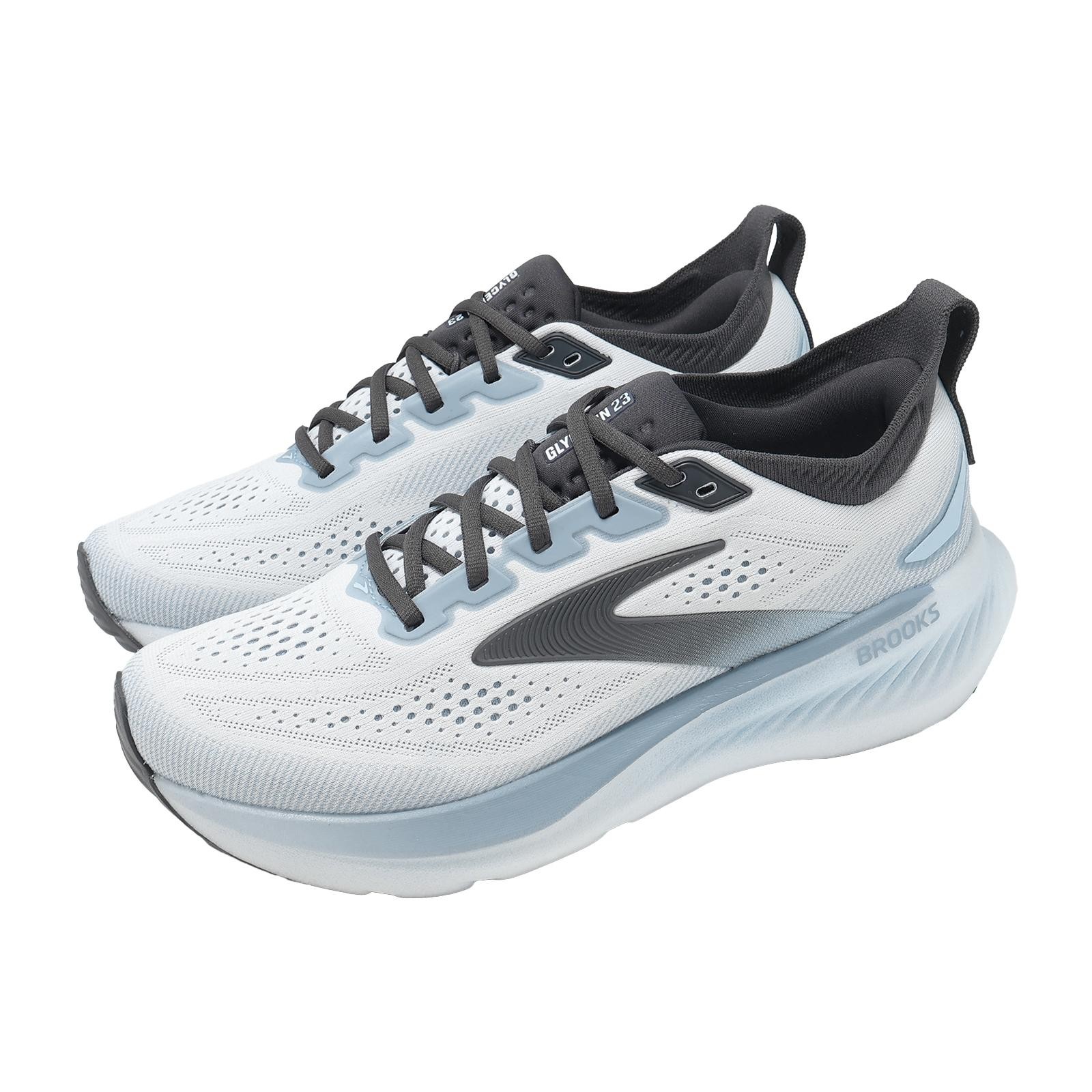 Brooks Glycerin 23 White Rain Baltic Sea Men Road Running Shoes 1104761D-163