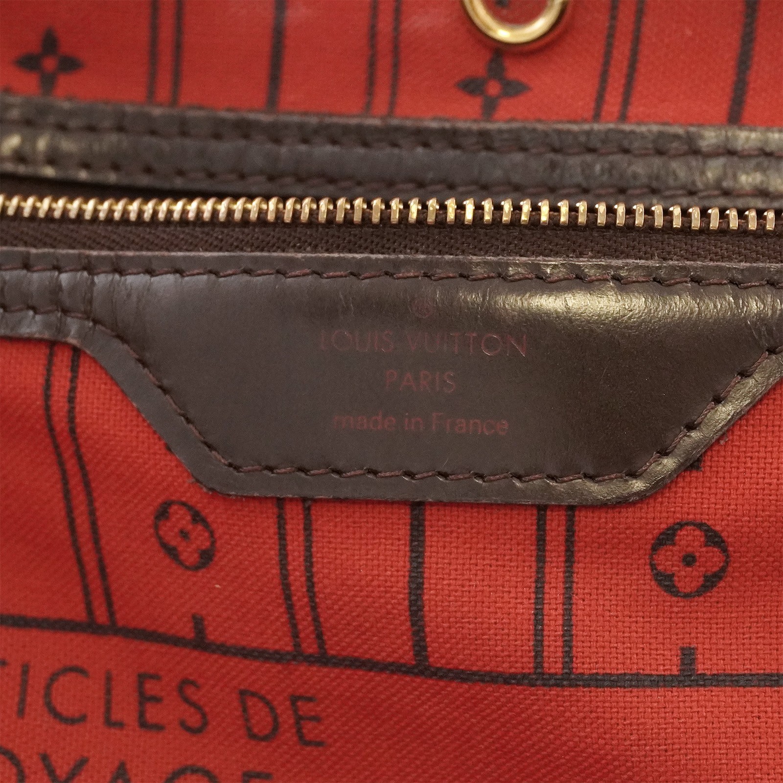 LOUIS VUITTON LV Damier Ebene Neverfull MM N51105 Tote Bag SP3068 Auth #58029A