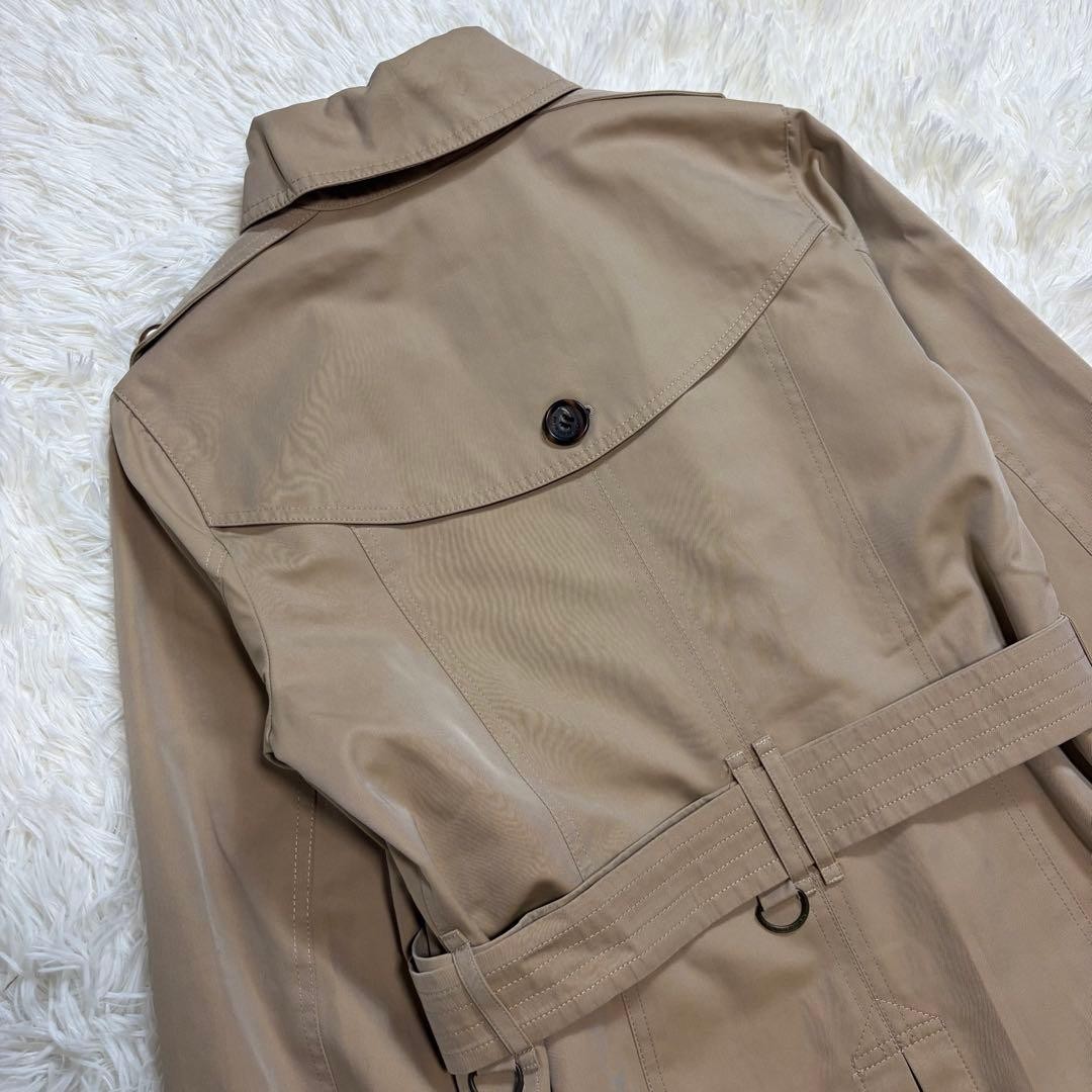 Burberry London single trench coat Nova check honey beige 36