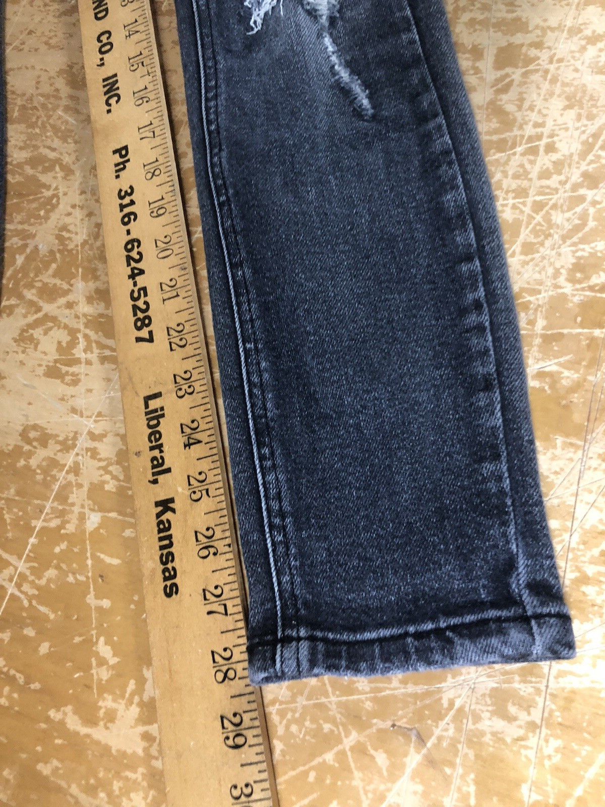 Bridge By Gly Curvy High-rise Skinny Grey Distress Ripped Ankle Jeans Womens 24