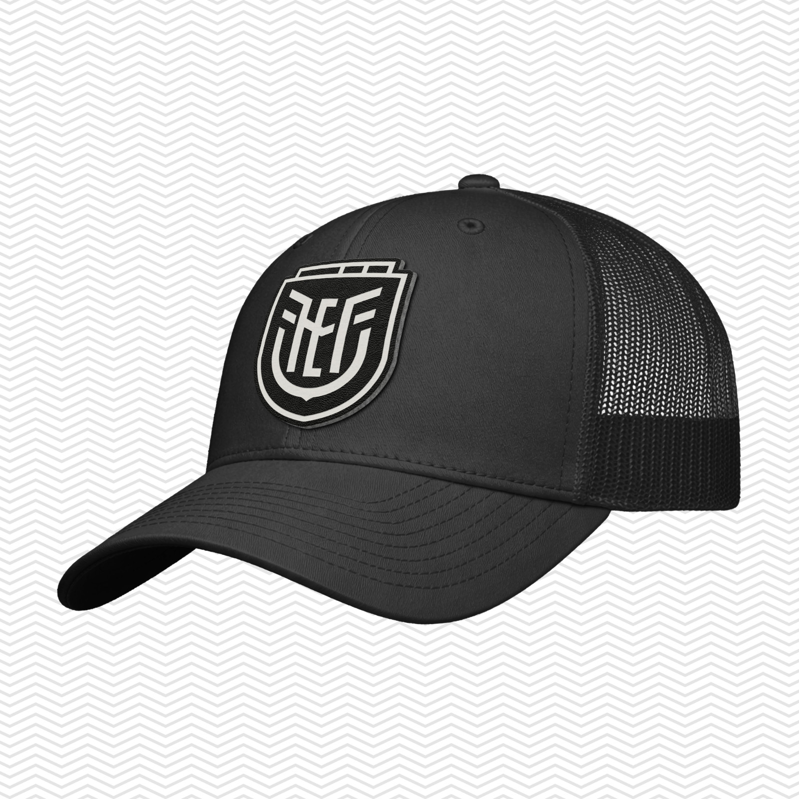 Ecuador Soccer Snapback Hat | Ecuadorian Patch Cap | Black-Tan-Saddle Brown