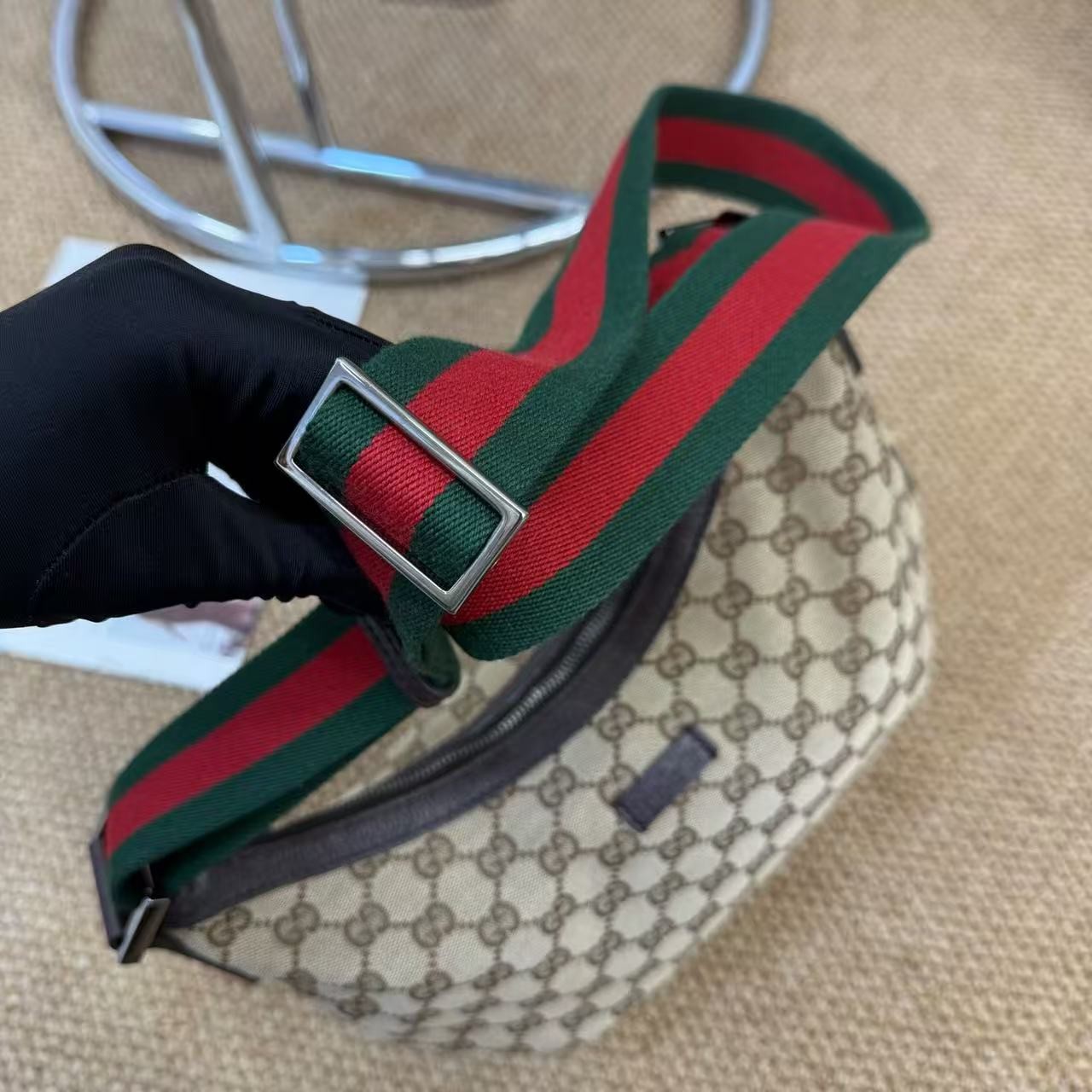 Gucci Half Moon Ophidia Monogram Crossbody GG Canvas