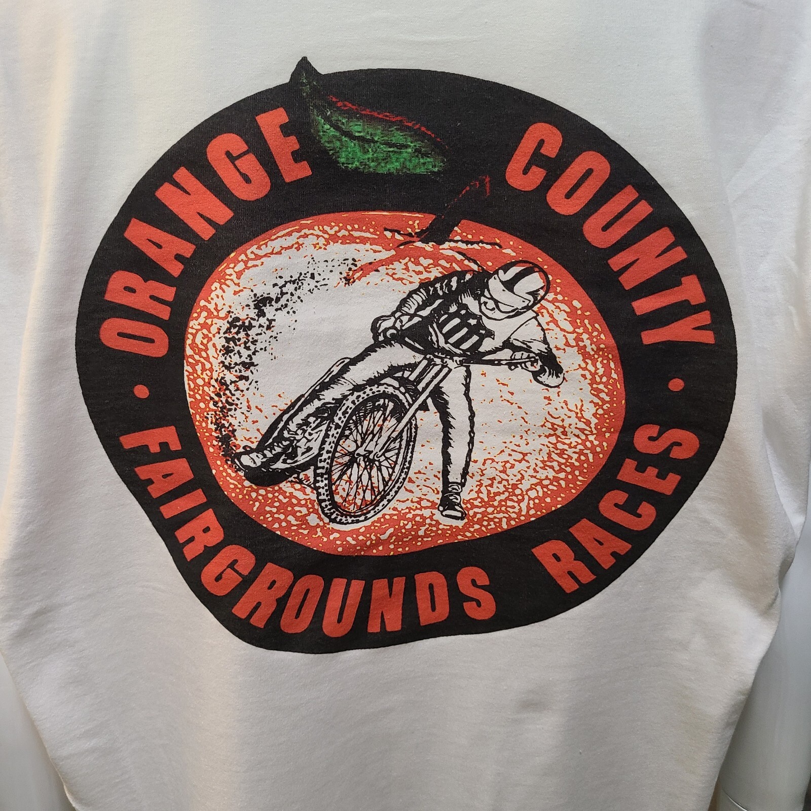 Vintage RACE T-SHIRT ORANGE COUNTY SPEEDWAY MOTORCYCLES