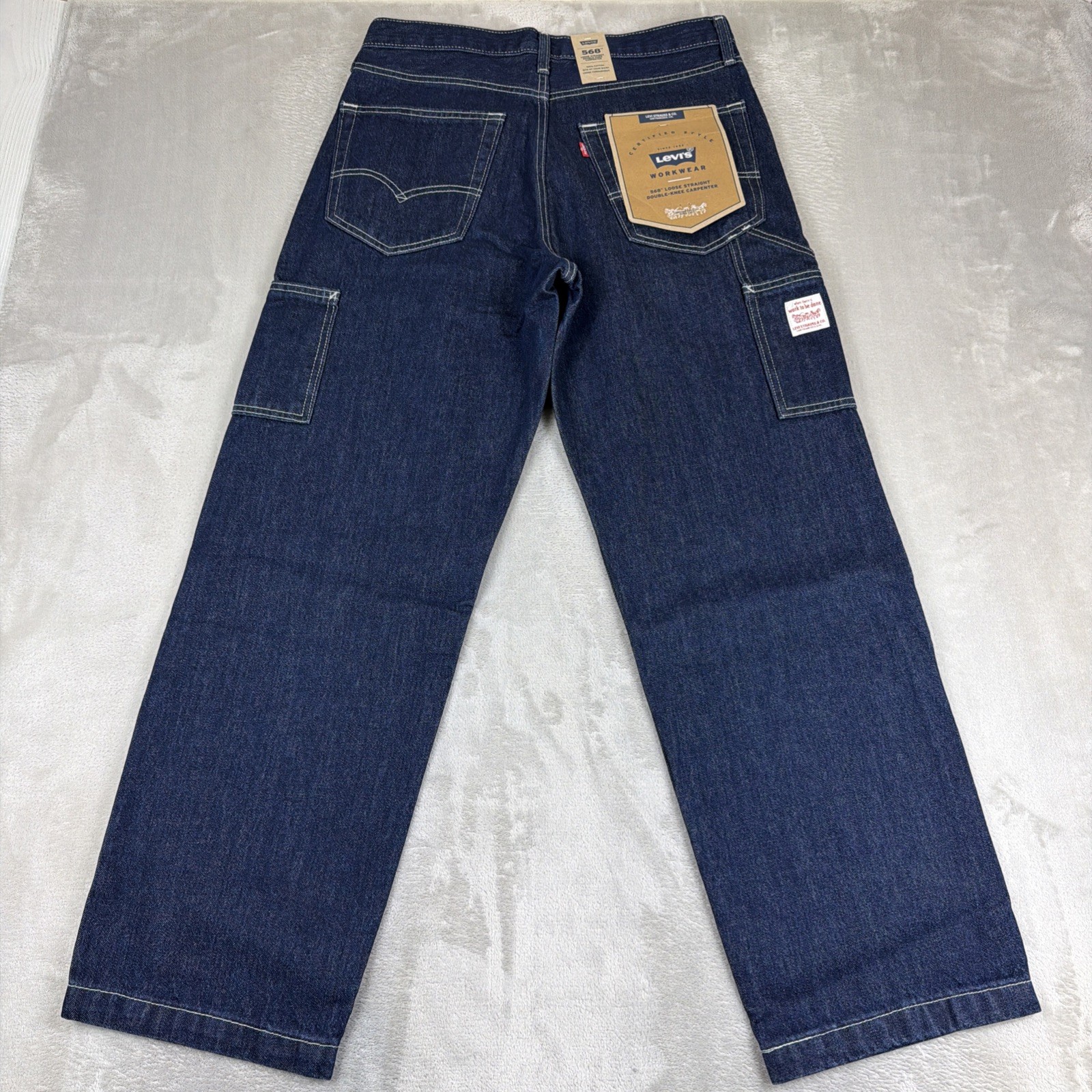 Levi’s 568 Workwear Jeans Men’s Size 32×32 Blue Denim Loose Straight Carpenter