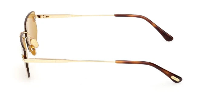 Tom Ford ETHAN-02 FT1355 30E Shiny Deep Gold/ Brown Square Men’s Sunglasses