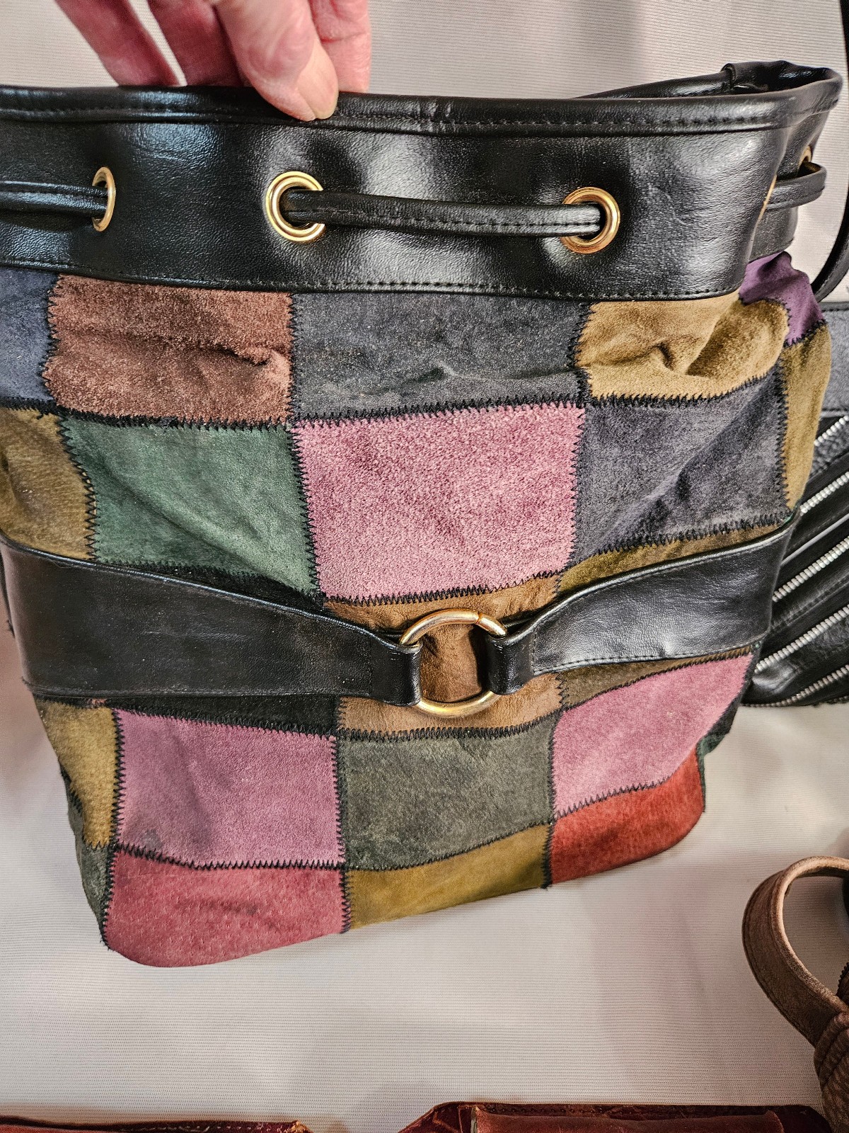 FOR CRAFT REPURPOSE REPAIR 3 Purses Handbags & 2Pieces Leather Various Shapes