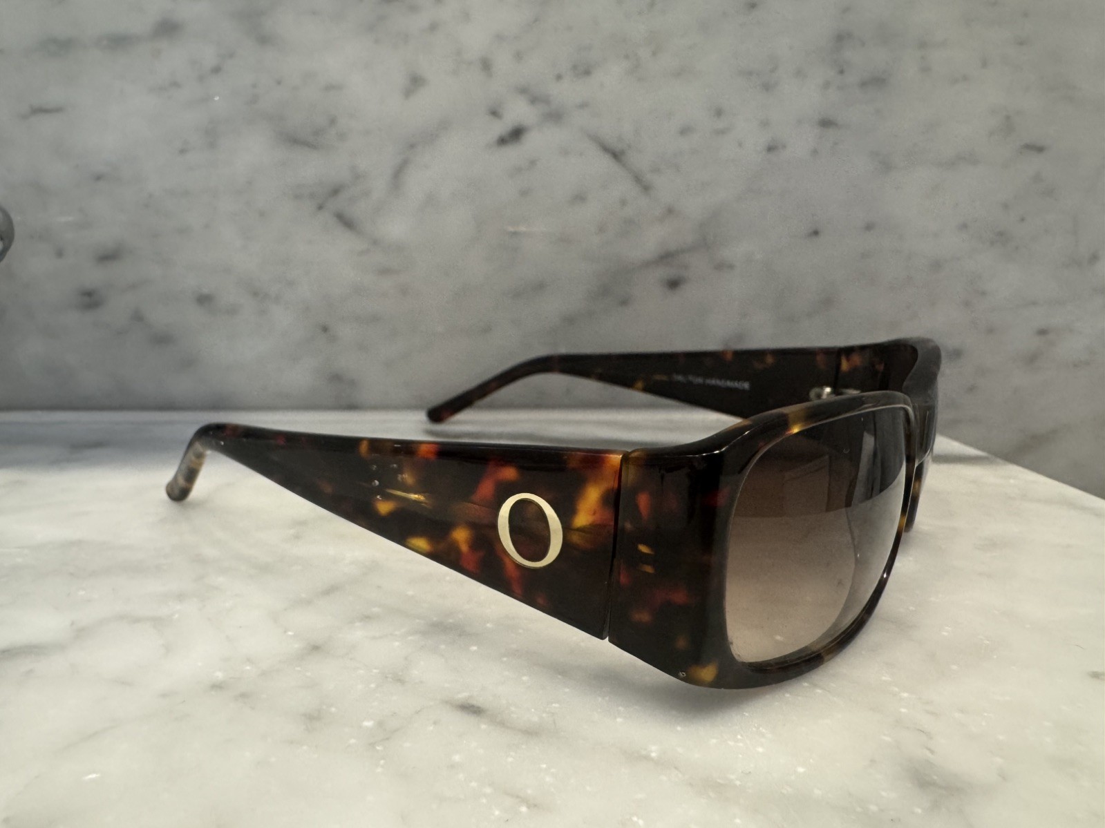Vintage 1990s Oroton Honolulu Sunglasses Tortoiseshell Brown Gradient Lenses Y2K