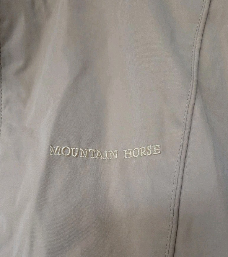 Mountain Horse Womens L Beige Equestrian Riding Gilet Bodywarmer Lightweight