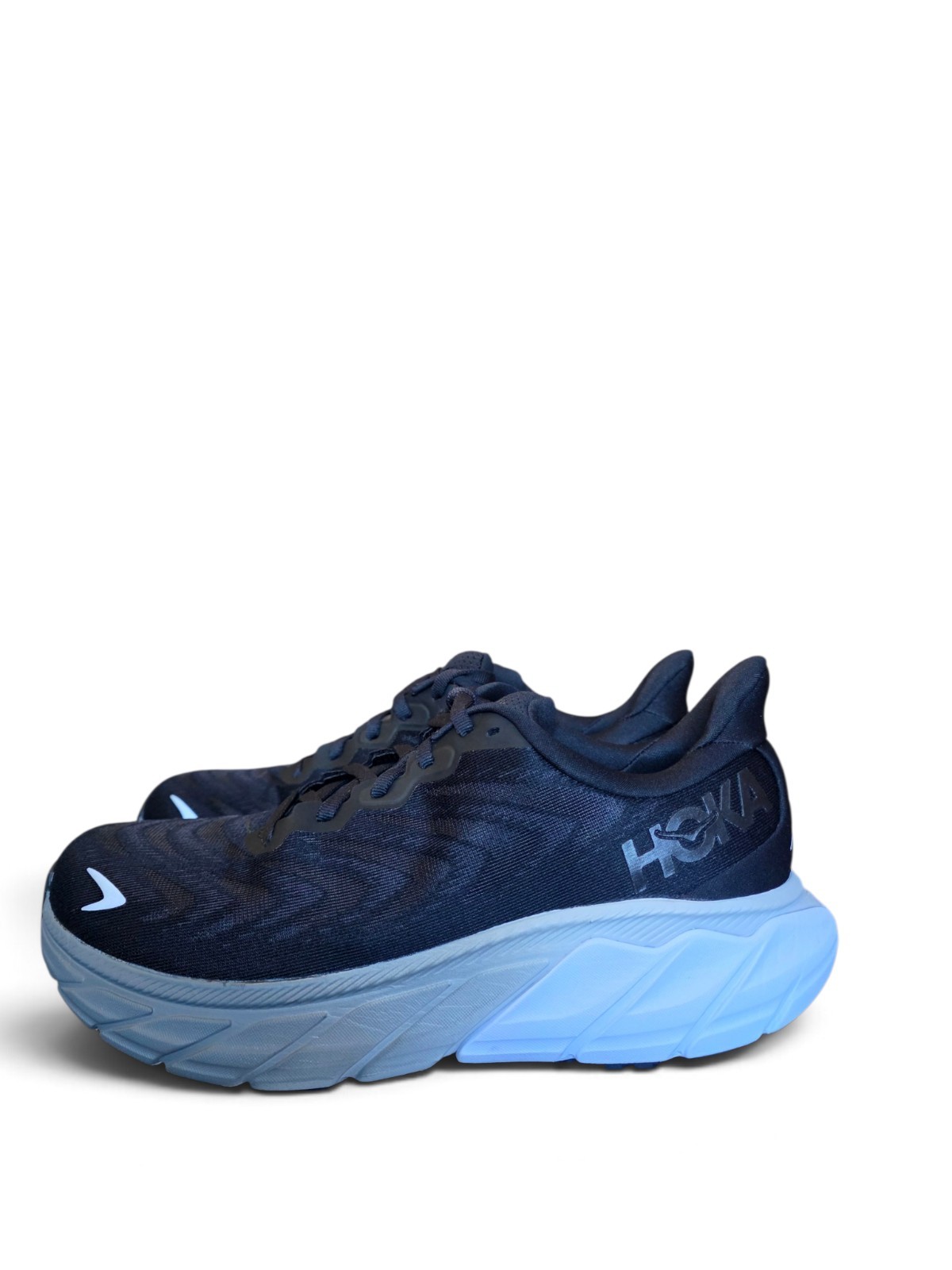 HOKA Arahi 6 Women’s 8.5 D Wide Black White Running Shoes 1123197 BWHT New