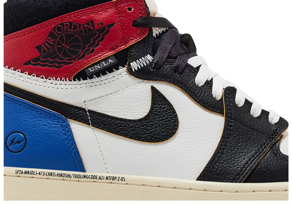 Air Jordan 1 x Union x Fragment Black Varsity Red IO7847-002 Men’s Size 11.5