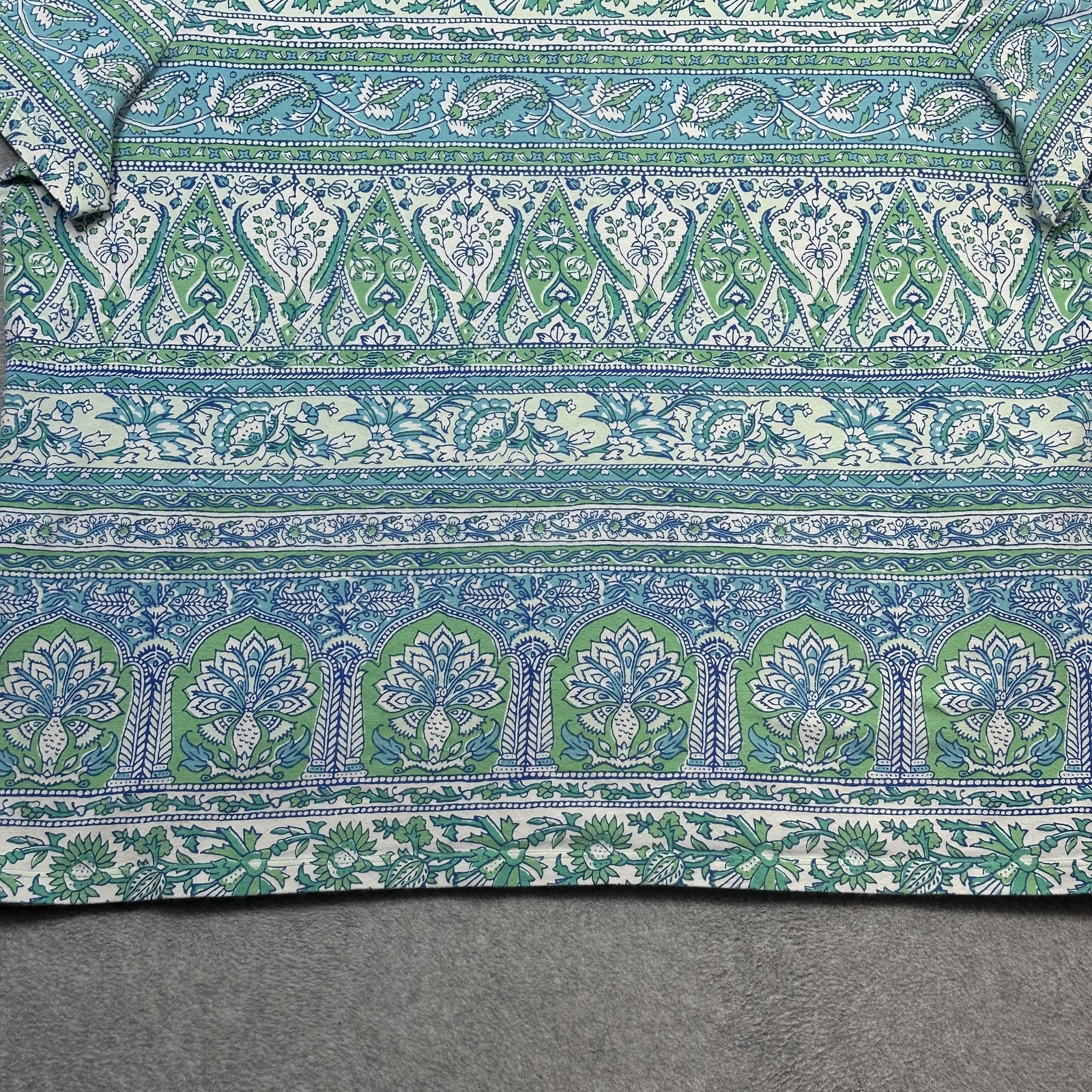 Talbots Tee Shirt Womens Plus 2X Blue Floral Print Short Sleeve Crewneck Top