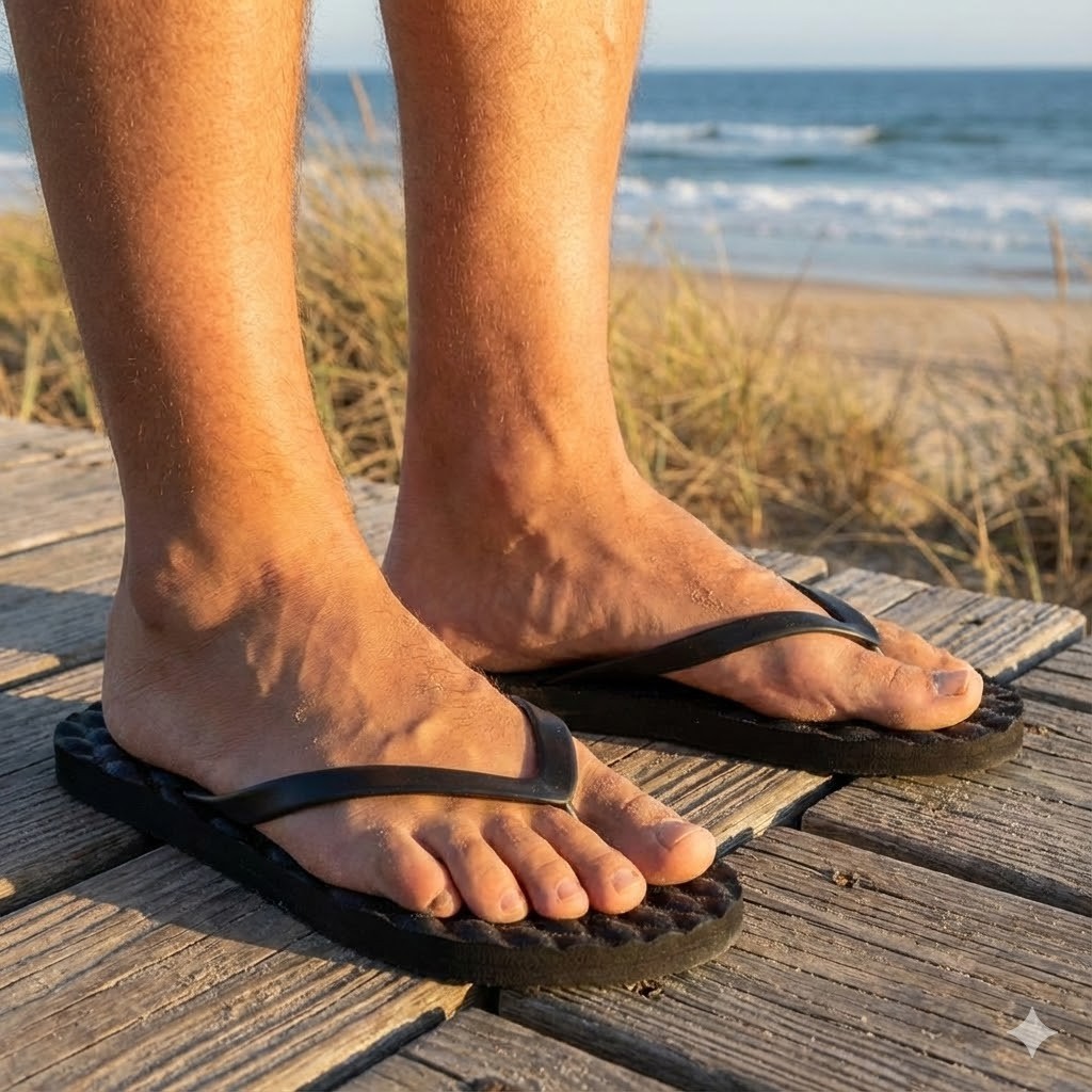 Unisex Bubble Massage Flip Flops – Soft EVA Cushioned Thong Sandals