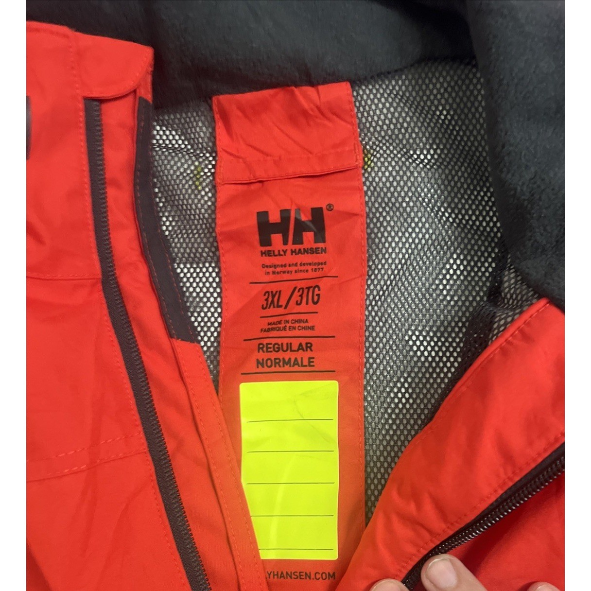 Helly Hansen 3XL Red Sailing Vest Windbreaker Shell Full Zip Waterproof Outdoor