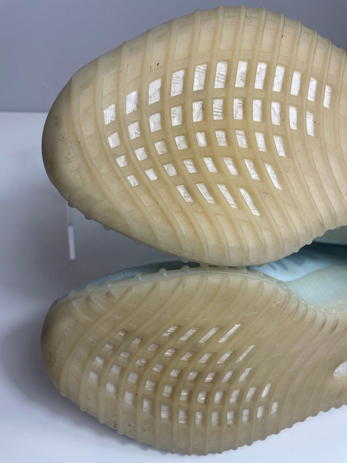 Yeezy x Adidas Blue/White Mesh Boost 350 V2 Mono Ice Sneakers Size US 6.5 39.5