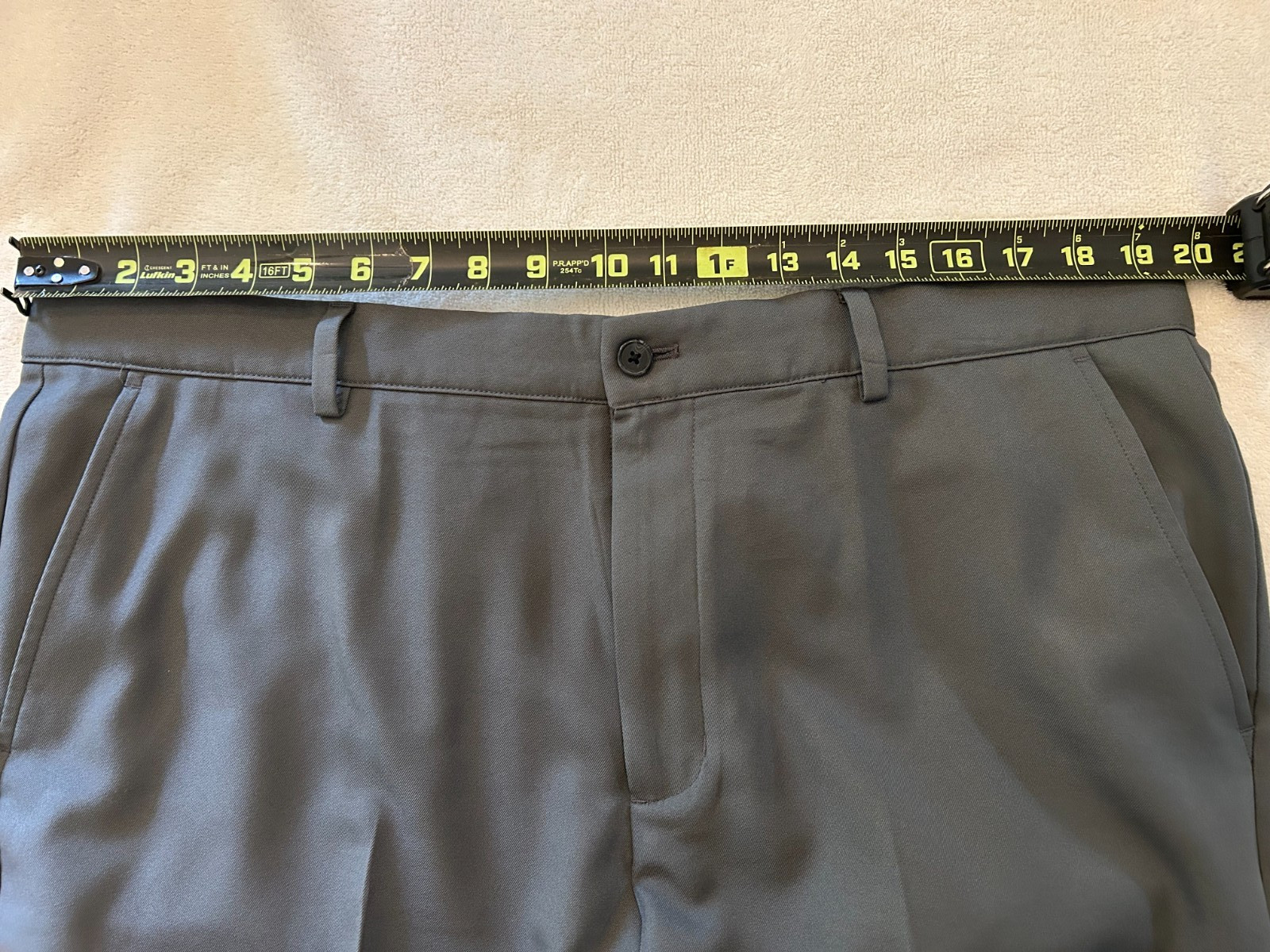 Greg Norman Golf Shorts Men Size 38 Deep Gray Performance Flat Front Polyester