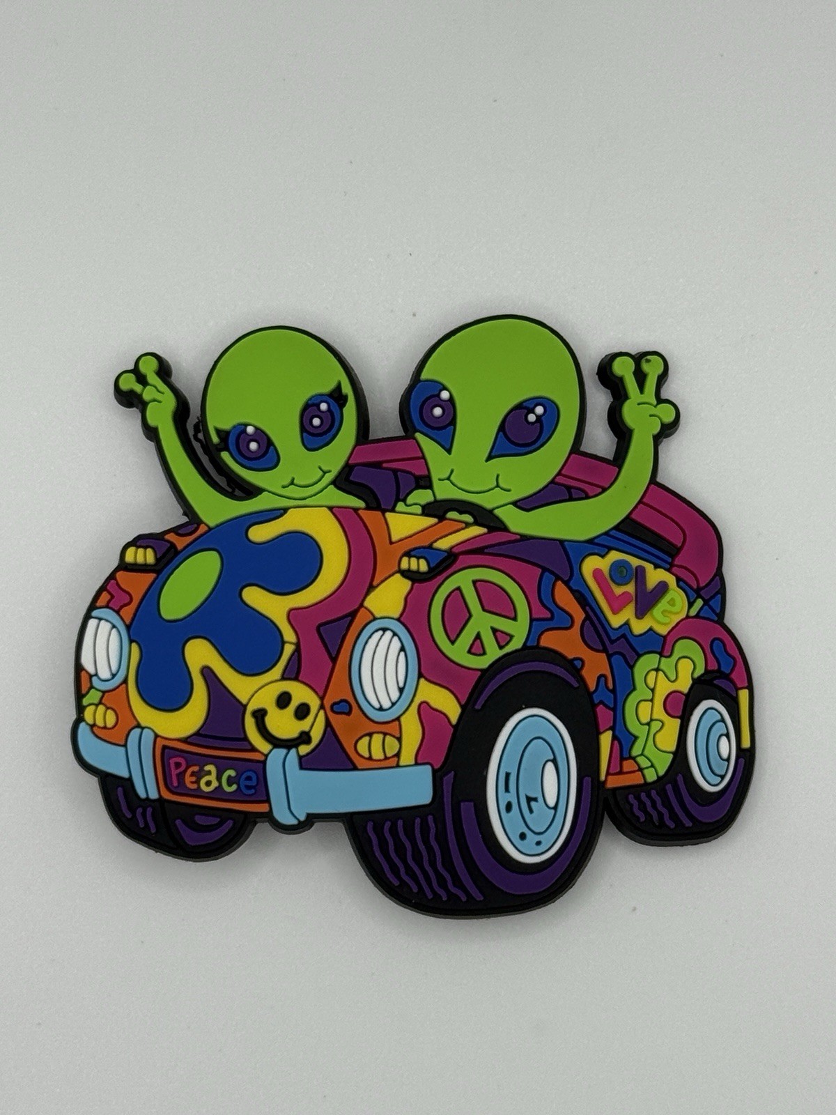 Lisa Frank For Crocs JIBBITZ Colorful 2.25”x2” Aliens Zoomer & Zorbit Shoe Charm