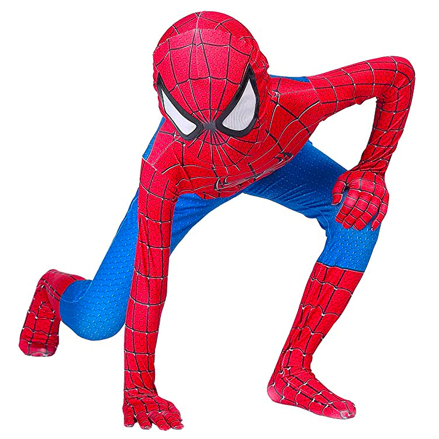 Kids SpiderMan Cosplay Costume Boys Tobey Maguire Outfit Jumpsuit Fancy Dress