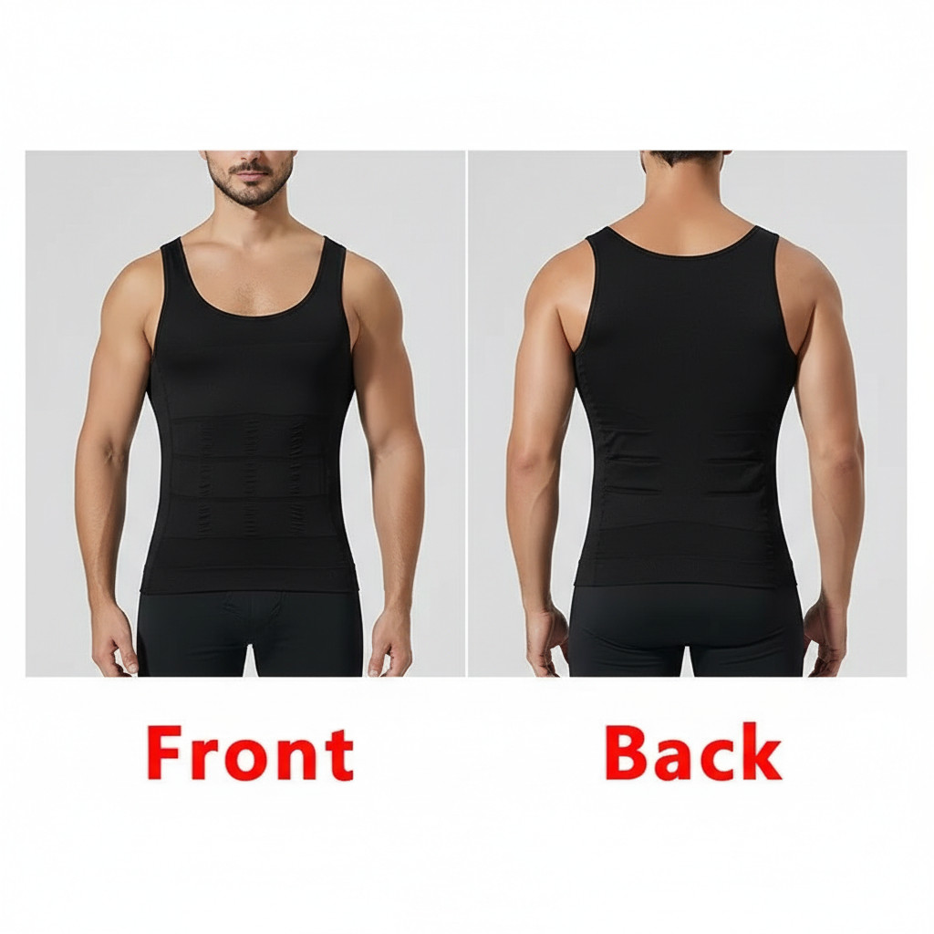 Men Body Shaper Slimming Vest Compression Undershirt Waist Trainer Belly Control