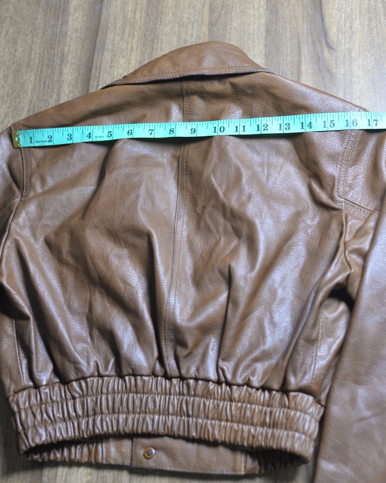 PRADA Vintage Brown Leather Motor Short Jacket Cropped Bomber IT 42 Italy