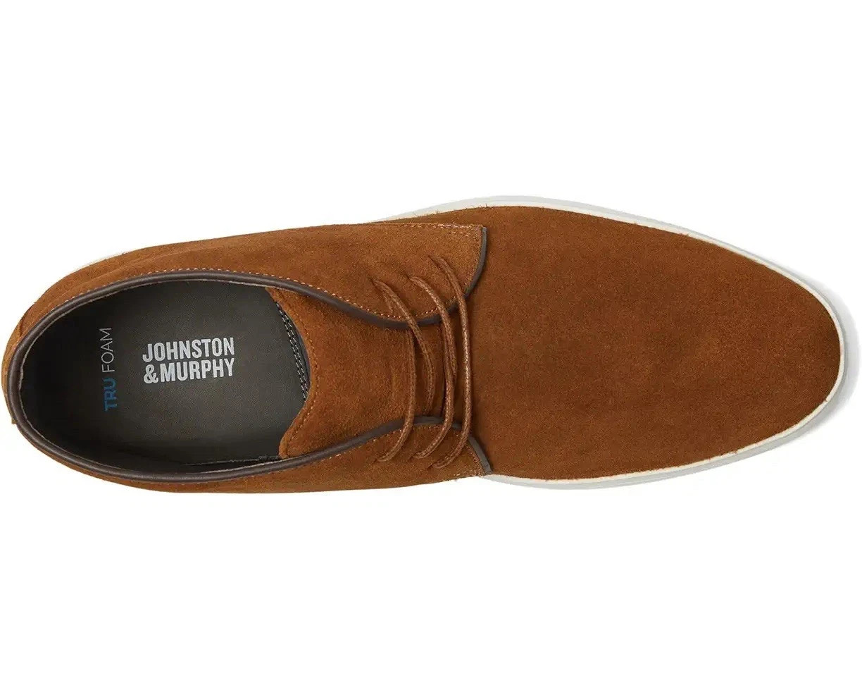 JOHNSTON & MURPHY BRODY CHUKKA BOOTS NEW MEN’S MANY SIZES SNUFF SUEDE