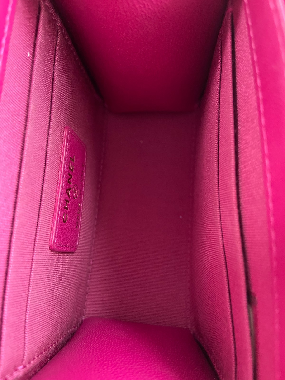 Chanel Trendy CC Mini Hot Pink Lambskin Gold Hardware Pre-Owned