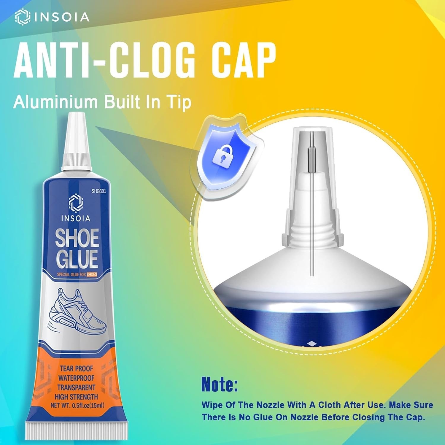 Shoe Glue Sole Repair Kit, Heavy Duty, Clear Shoe Adhesive, Waterproof, Flexible
