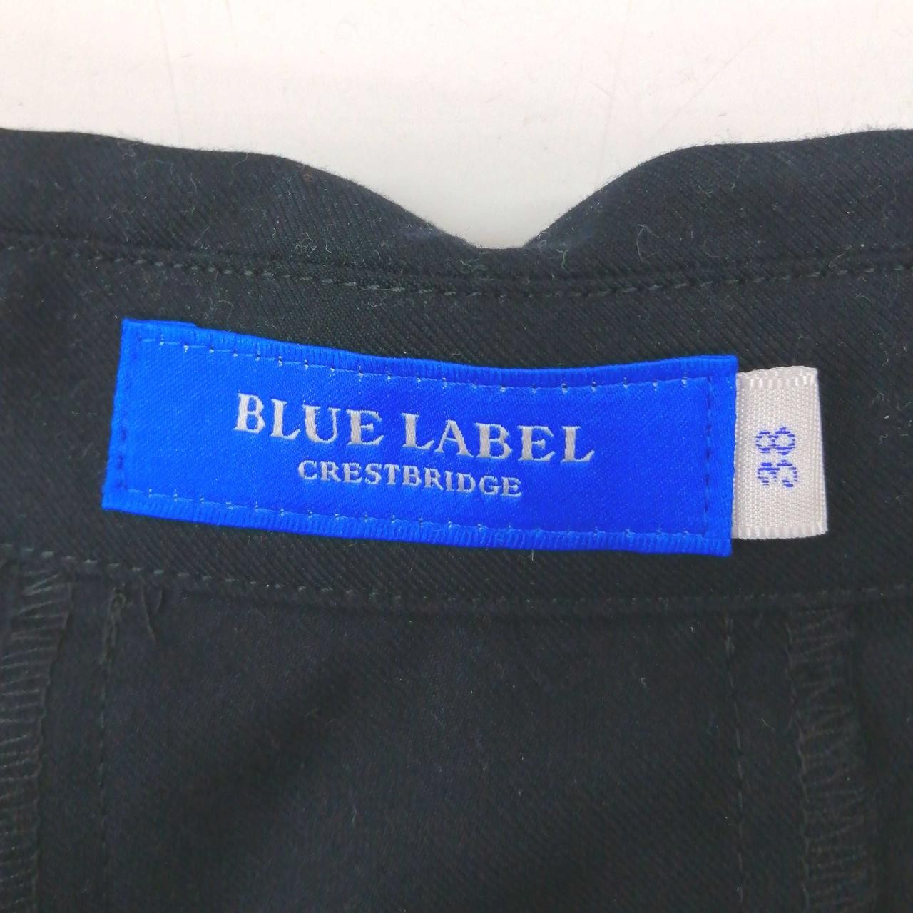 Blue Label Crestbridge Navy Twill Shirt Dress 38 Polyester Rayon Summer Cool