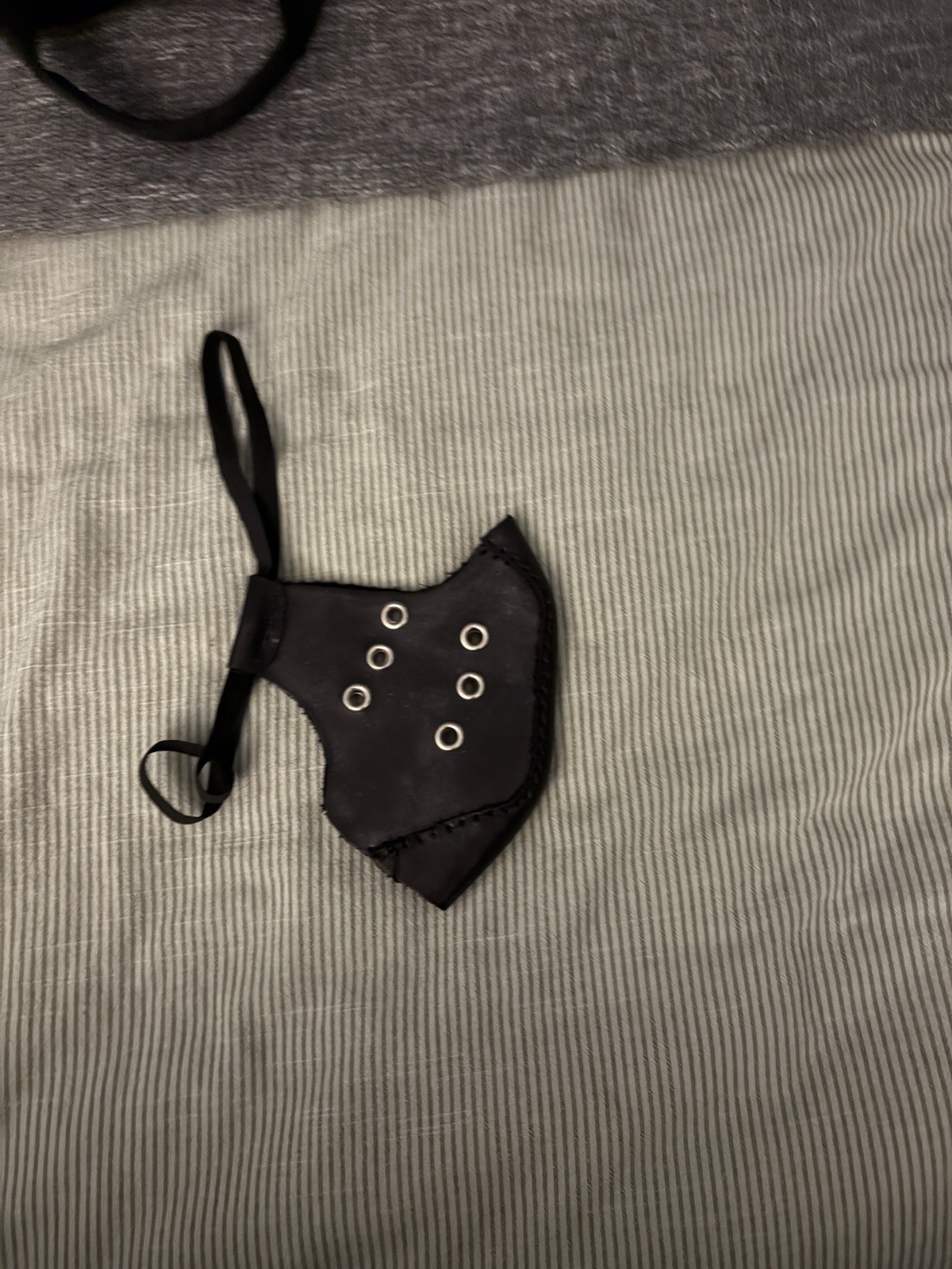 Homemade Leather Mask For Fun Halloween Costume