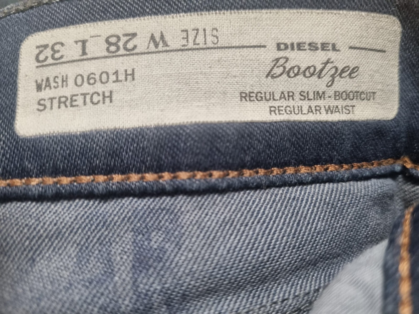 DIESEL Bootzee W28 L32 Womens Jeans Blue Slim Bootcut Stretch 0601H