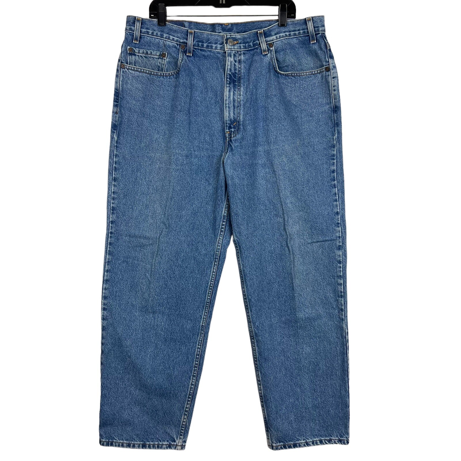 LEVIS MEN SIZE 40×30 (38×29 Actual) RELAXED STRAIGHT LEG MEDIUM WASH JEANS