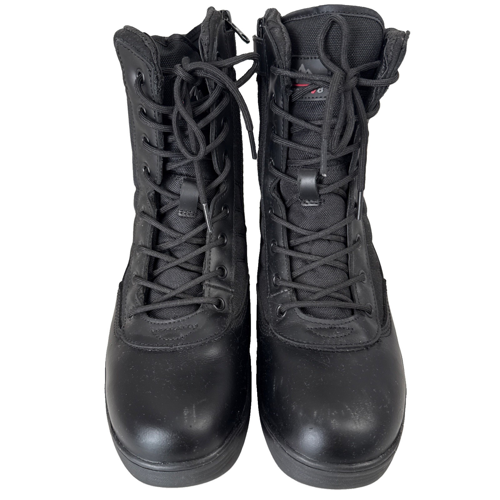 Nortiv 8 Trooper Men’s Military Tactical Lace Up Boots Size 10 Solid Black Work