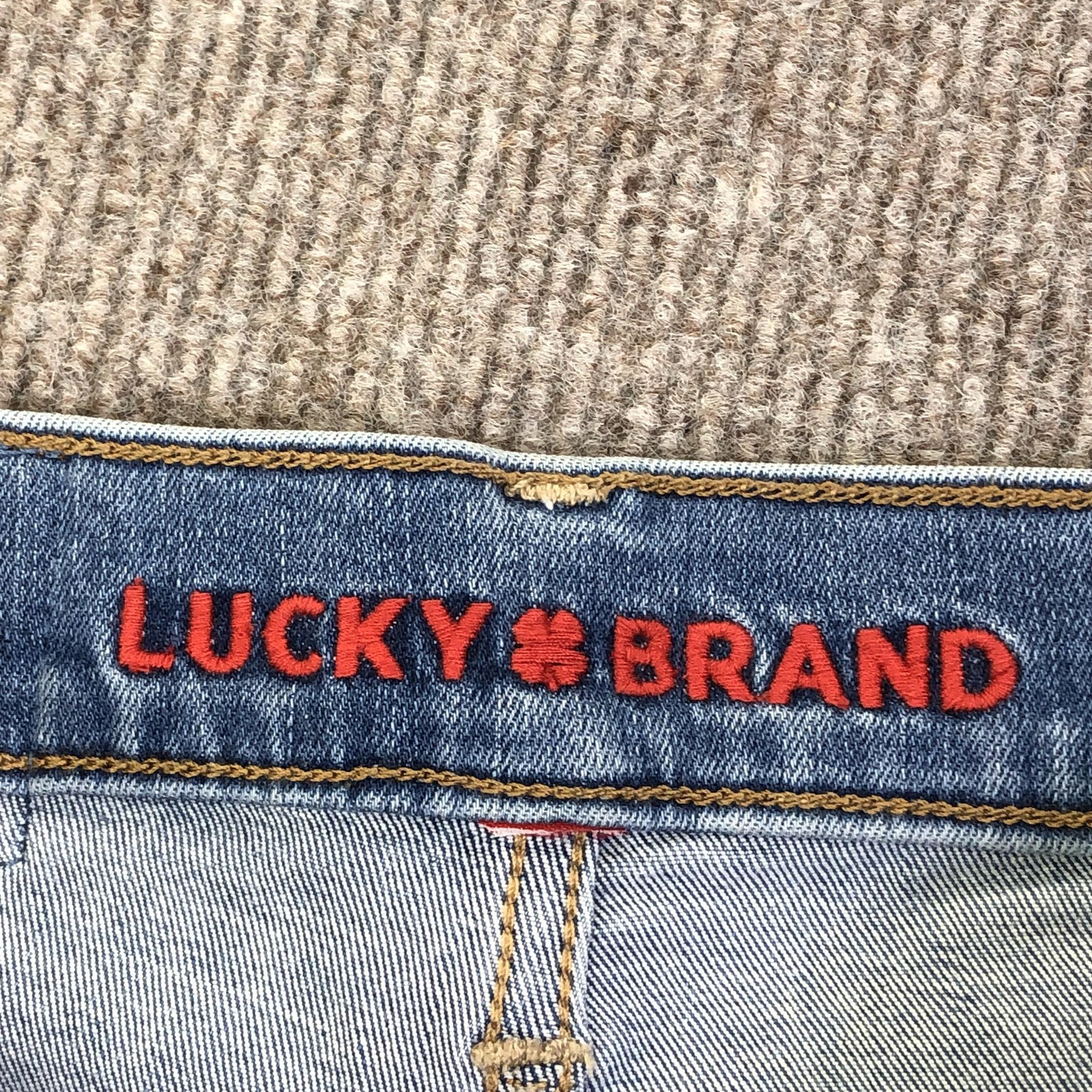Lucky Brand HK Stevie Mini Boot Jeans Womens 26 Blue Light Wash Mid Rise 26×32