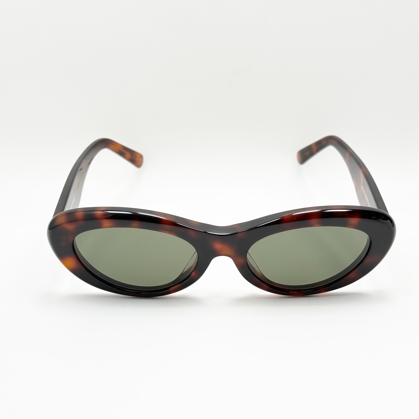 Louis Vuitton Z1983E Oval Sunglasses Tortoiseshell Frame Green Tint Lens
