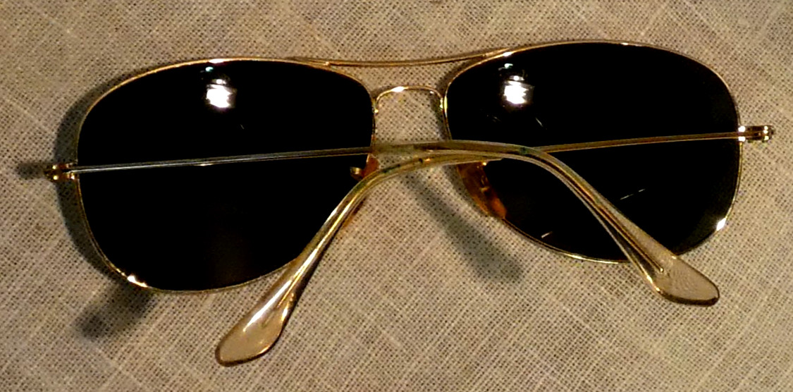 Vtg. RayBan Cockpit Aviator RB3362 004/58 59-14 3P Metal Glass G15 Sunglasses