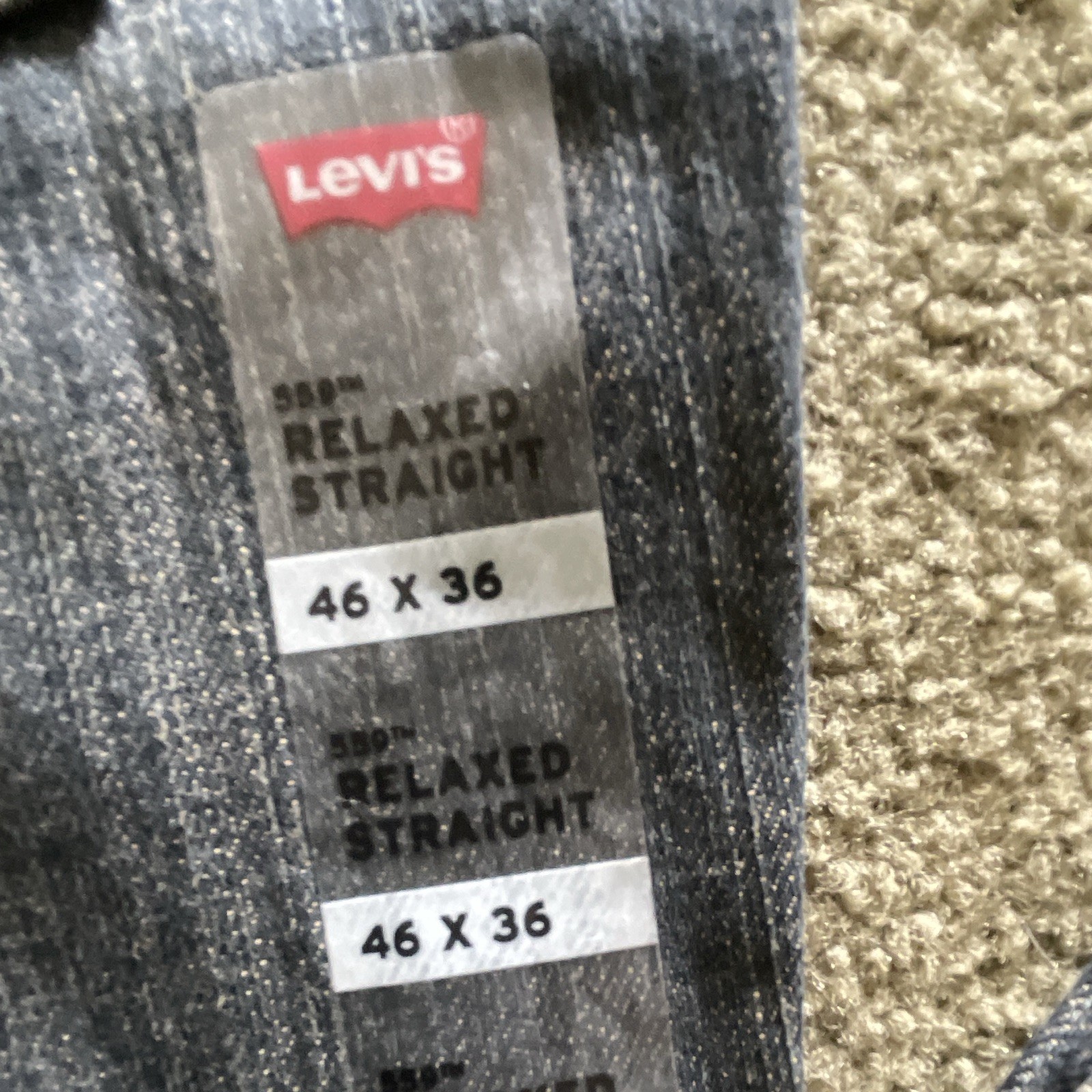 Levi’s 559 Relaxed Straight Jeans Dark Wash Blue Denim Cotton 5-Pocket Low Rise