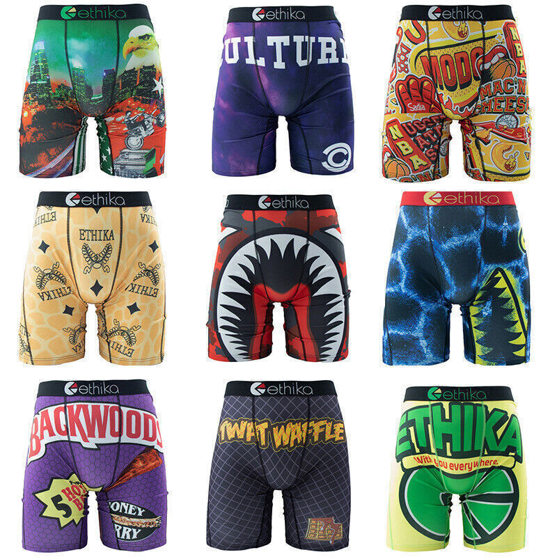 3Pack 5Pack 6Pack 9Pack Ethika Men’s The Staple Boxer Briefs (Random color)