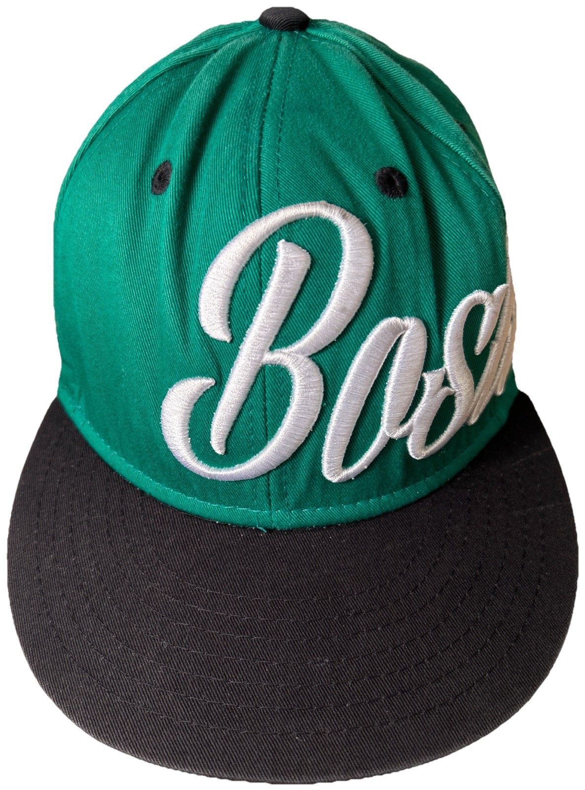 Boston Celtics Hat Cap Snapback Green Embroidered Spell Out Kbethos