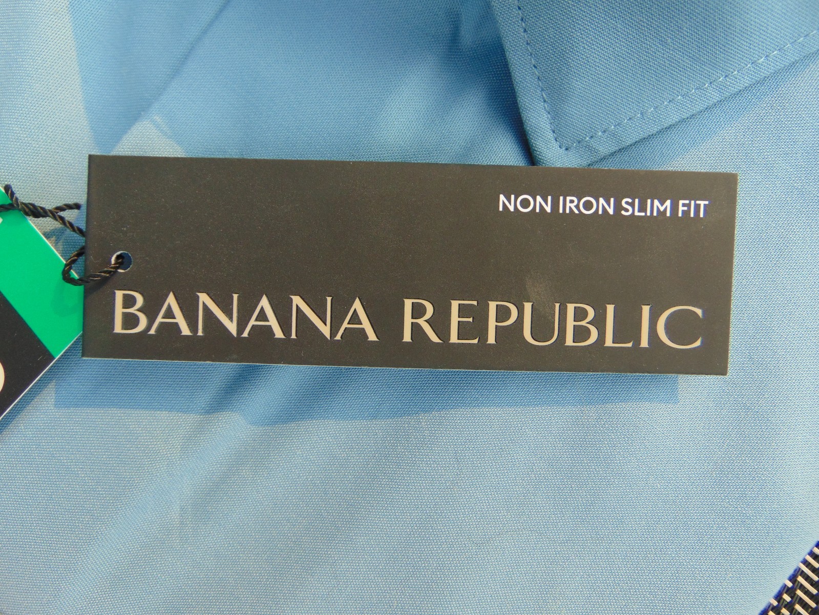 XL MEN’S BANANA REPUBLIC ~ BLUE~ NON IRON SLIM FIT~LONG SLEEVE SHIRT ~ BRAND NEW