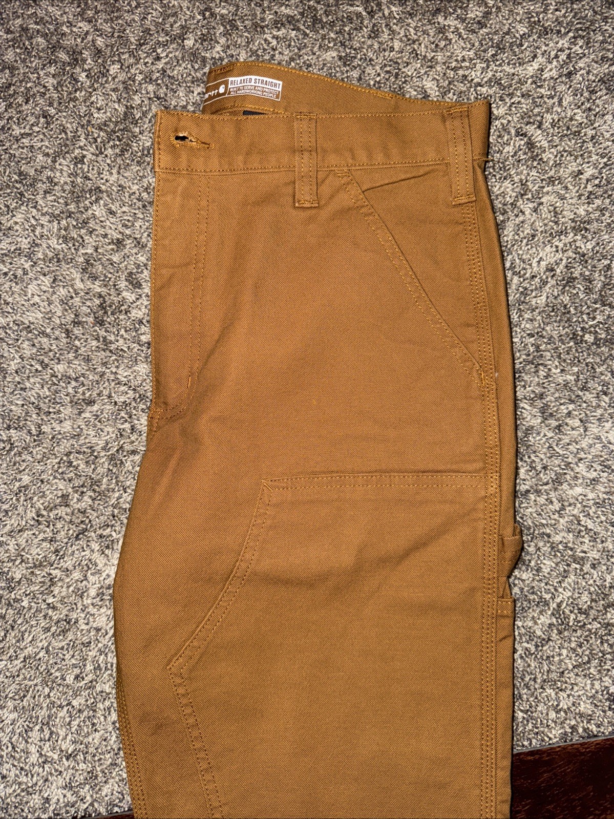 Carharrt Relaxed Straight Rugged Flex Duck Double-Front Dungaree 34 x 34 NWT