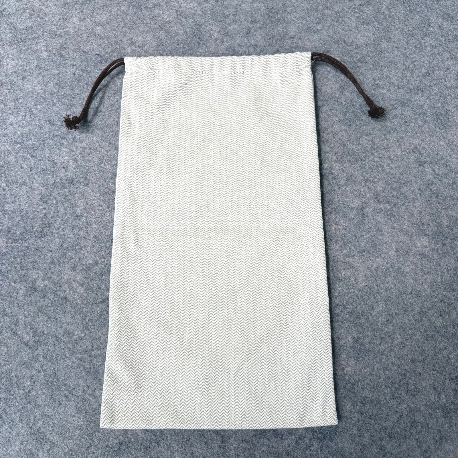 Authentic Hermes France Dust Bag Storage Gift Cream/Brown- 8.75″x15″