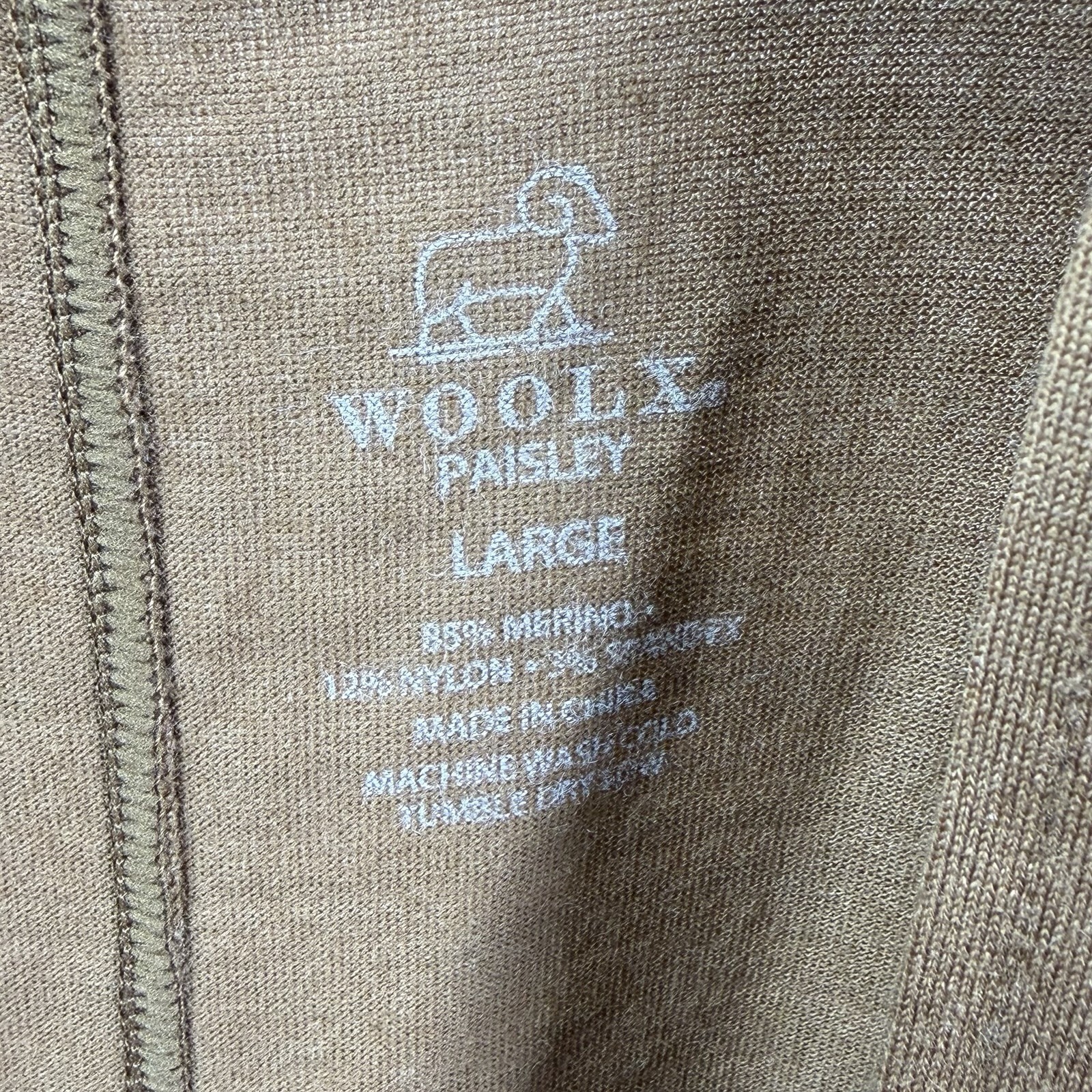 Wool X Women’s Brown 100% Merino Wool Open Long Cardigan Size L