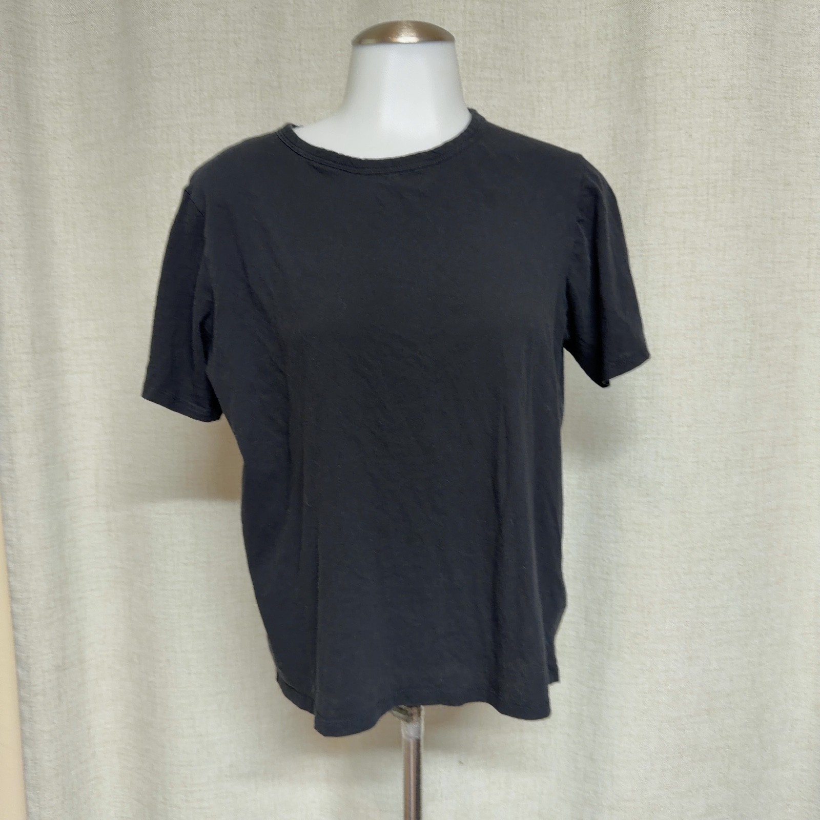 EVERLANE Black T-Shirt Top Blouse Short Sleeve Crew Neck Jersey SZ XS