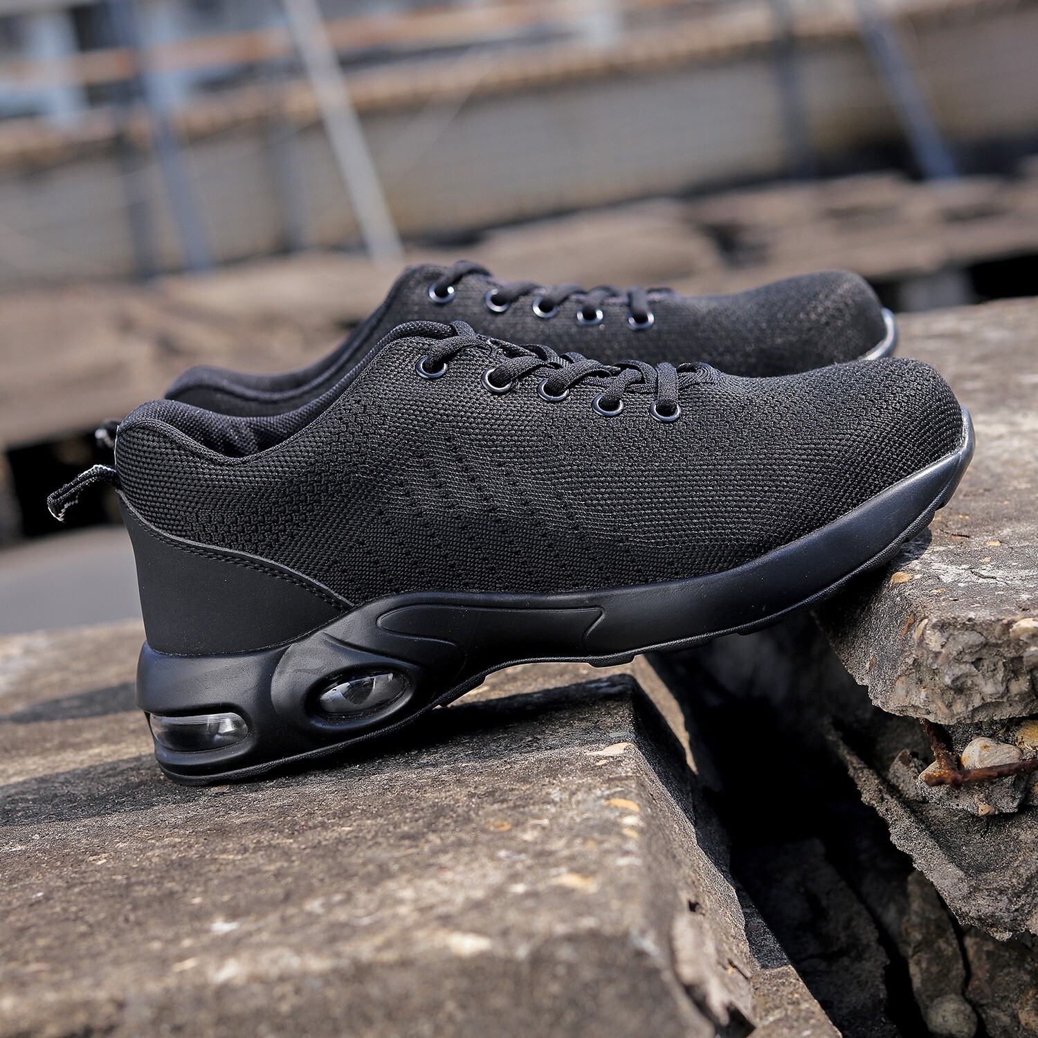 Work Safety Shoes Men Lightweight Indestructible Work Sneakers Steel Toe Shoes