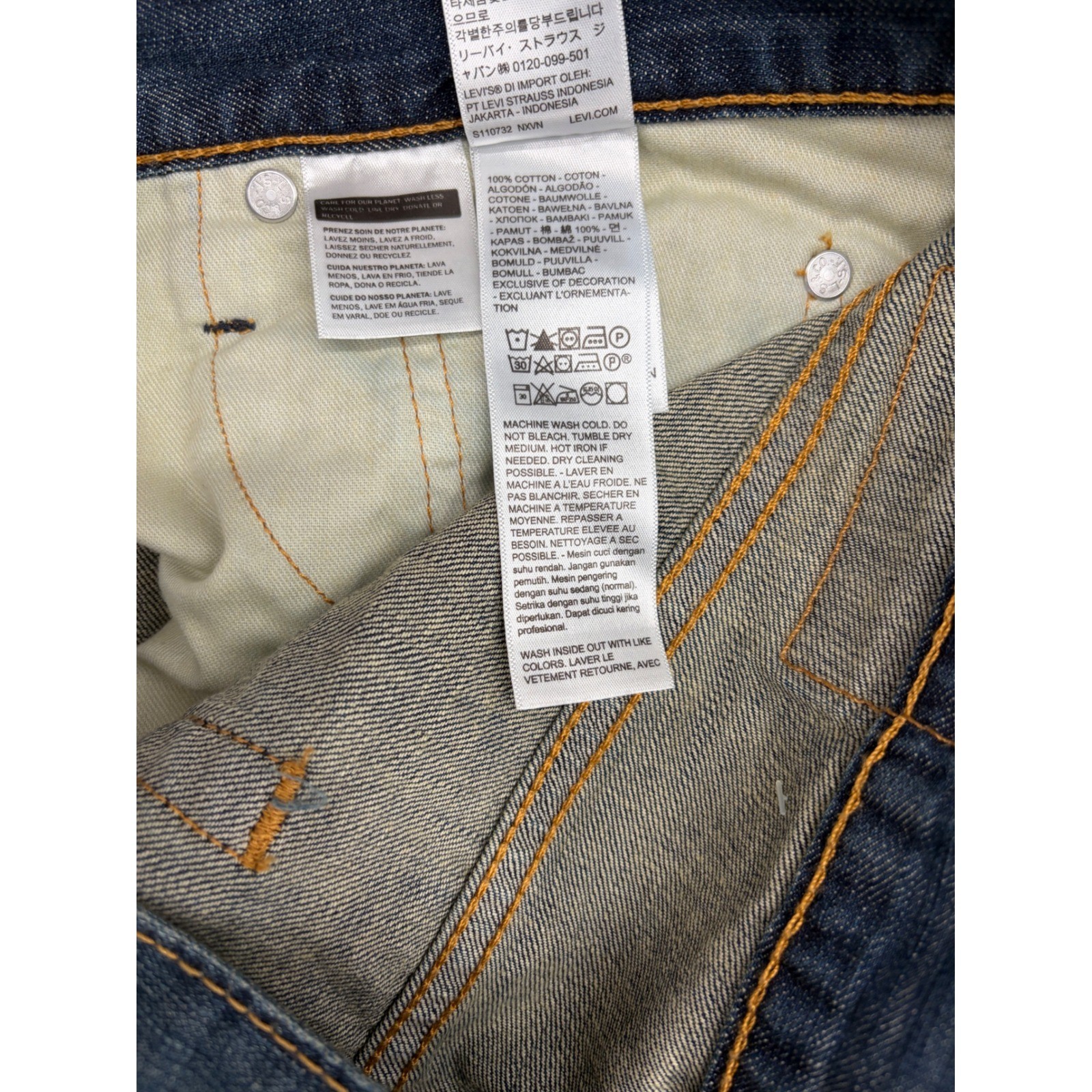 Levis 527 Slim Bootcut Jeans Mens 32×32 Medium Wash Blue Denim 05527-0239